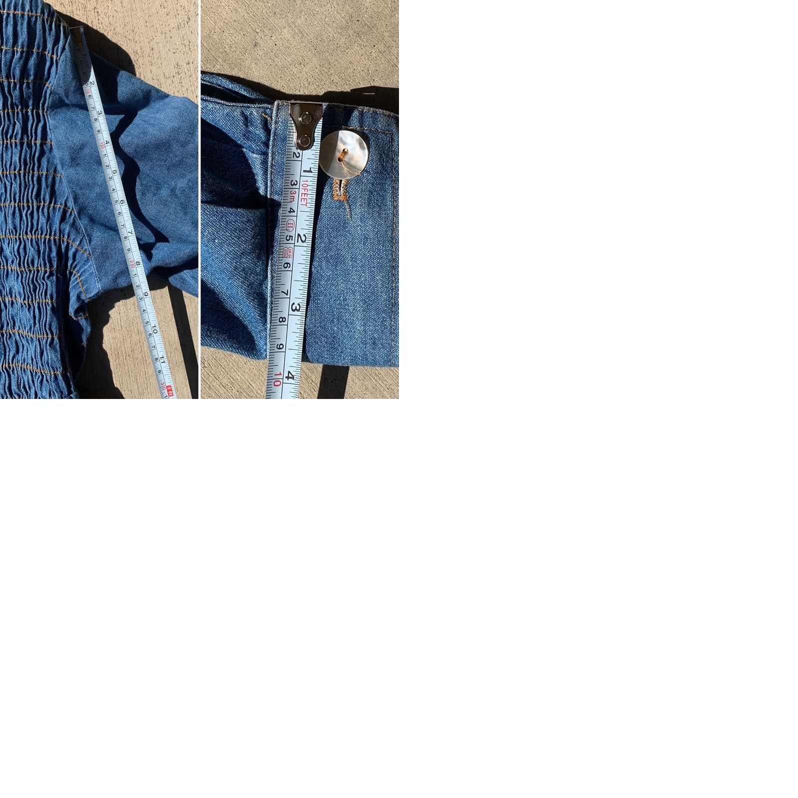 Vintage VINTAGE d. Frank Denim Jumpsuit Shirt 10 80s 90s Made In USA Blue Womens/Mens (see pics) Size 32" / US 10 / IT 46 - 9 Thumbnail