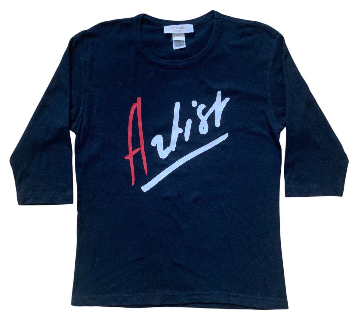 Designer × Sonia Rykiel Sonia Rykiel Artist Modern Vintage 3 Quarter T Shirt Size M / US 6-8 / IT 42-44 - 1 Thumbnail