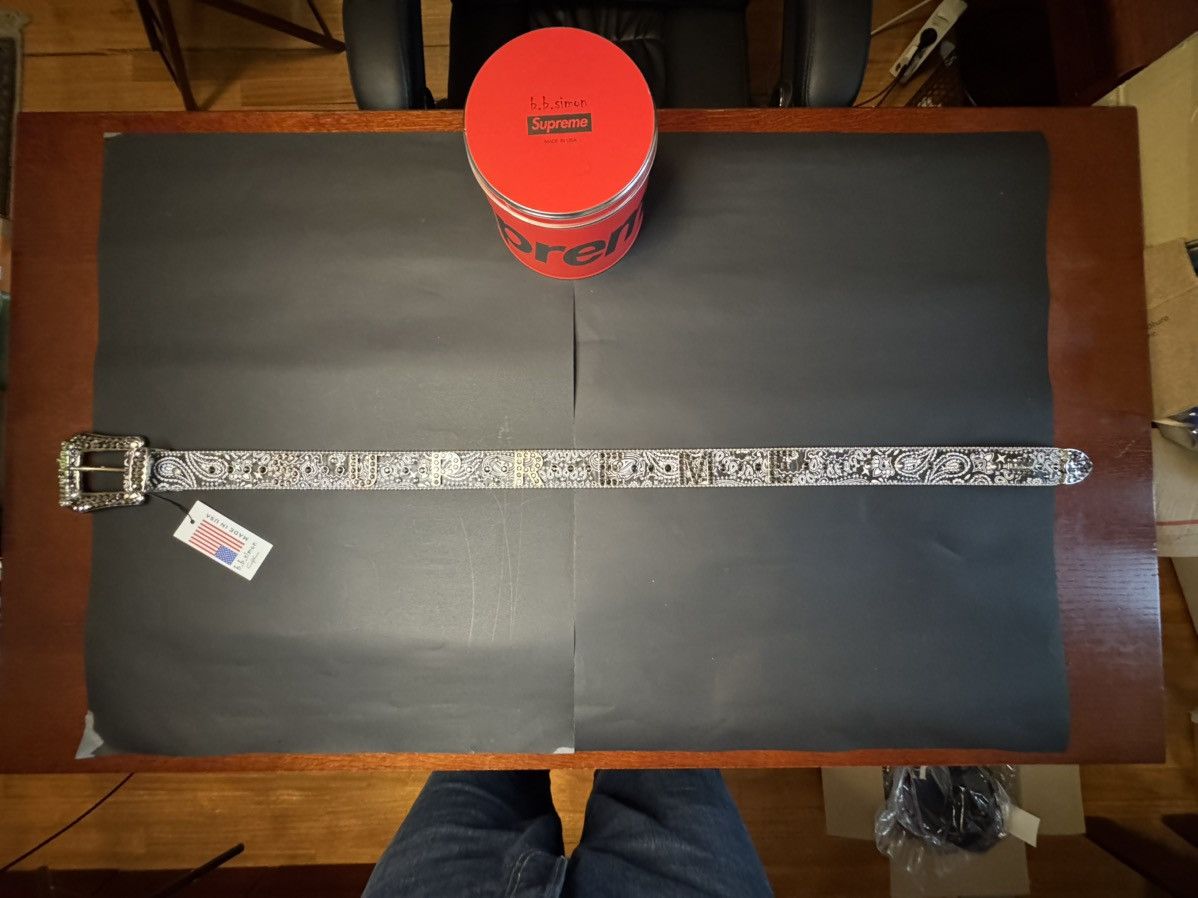 B.B. Simon × Supreme Supreme b.b. Simon Bandana Belt Size 28 - 5 Thumbnail