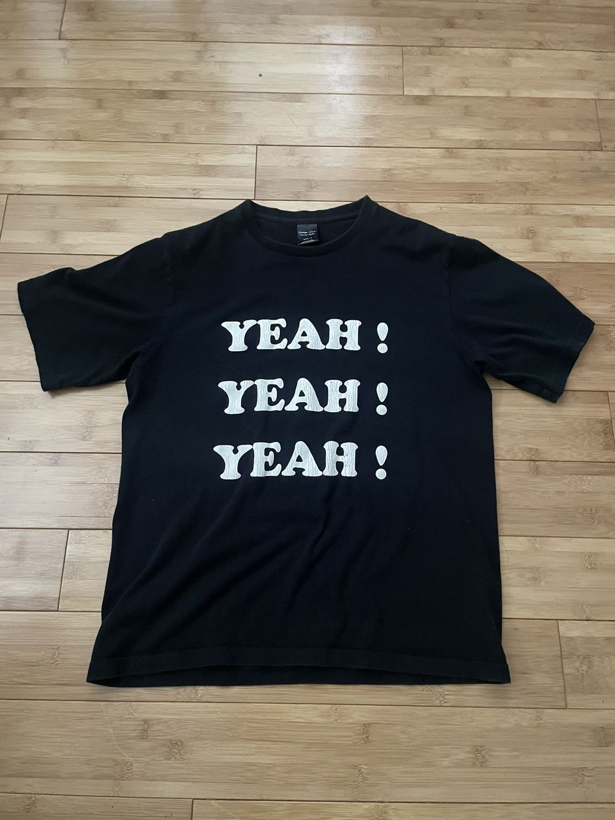 image of Number N Ine Number (N)Ine Ss03 ‘Yeah! Yeah! Yeah!’ Shirt in Black, Men's (Size Large)