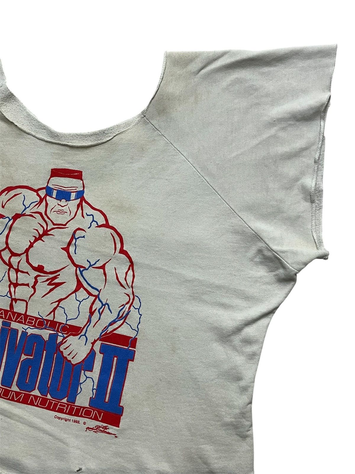 Vintage Vintage 1992 Anabolic Activator Bodybuilding Chopped Sweat Size US L / EU 52-54 / 3 - 6 Thumbnail