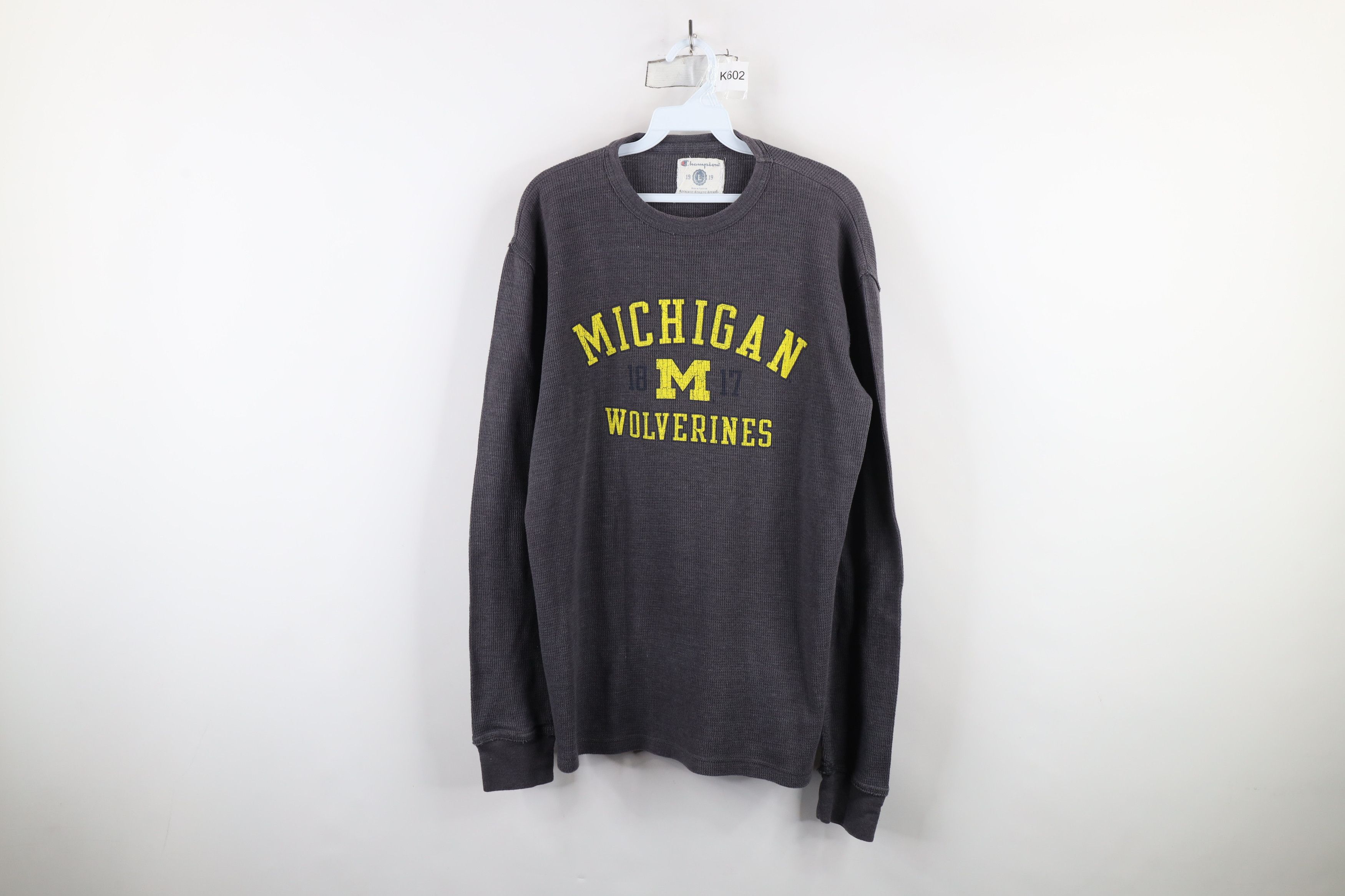 Champion × Vintage Vintage Champion Thermal Waffle Knit Long Sleeve T-Shirt Size US L / EU 52-54 / 3 - 1 Thumbnail