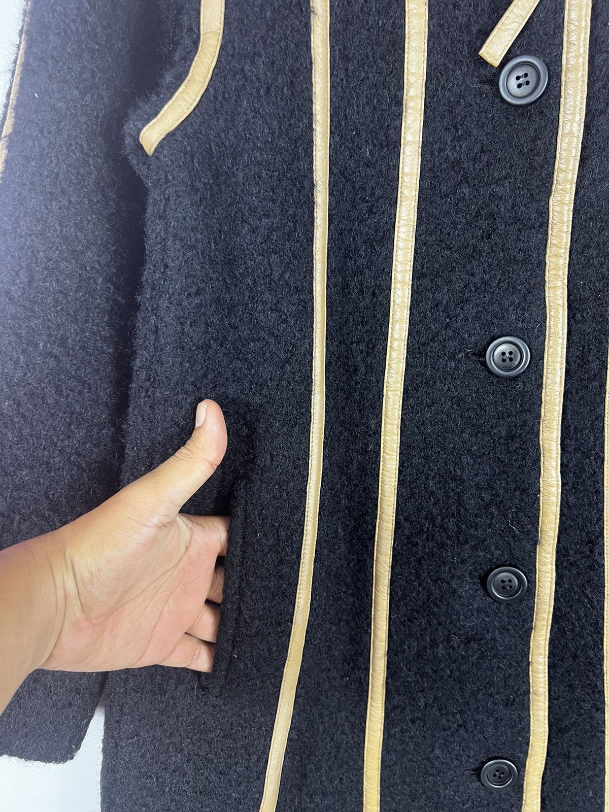 Japanese Brand 🔥PARIENNE TOKYO AN CO. Leather piping line gothic style Size S / US 4 / IT 40 - 5 Thumbnail
