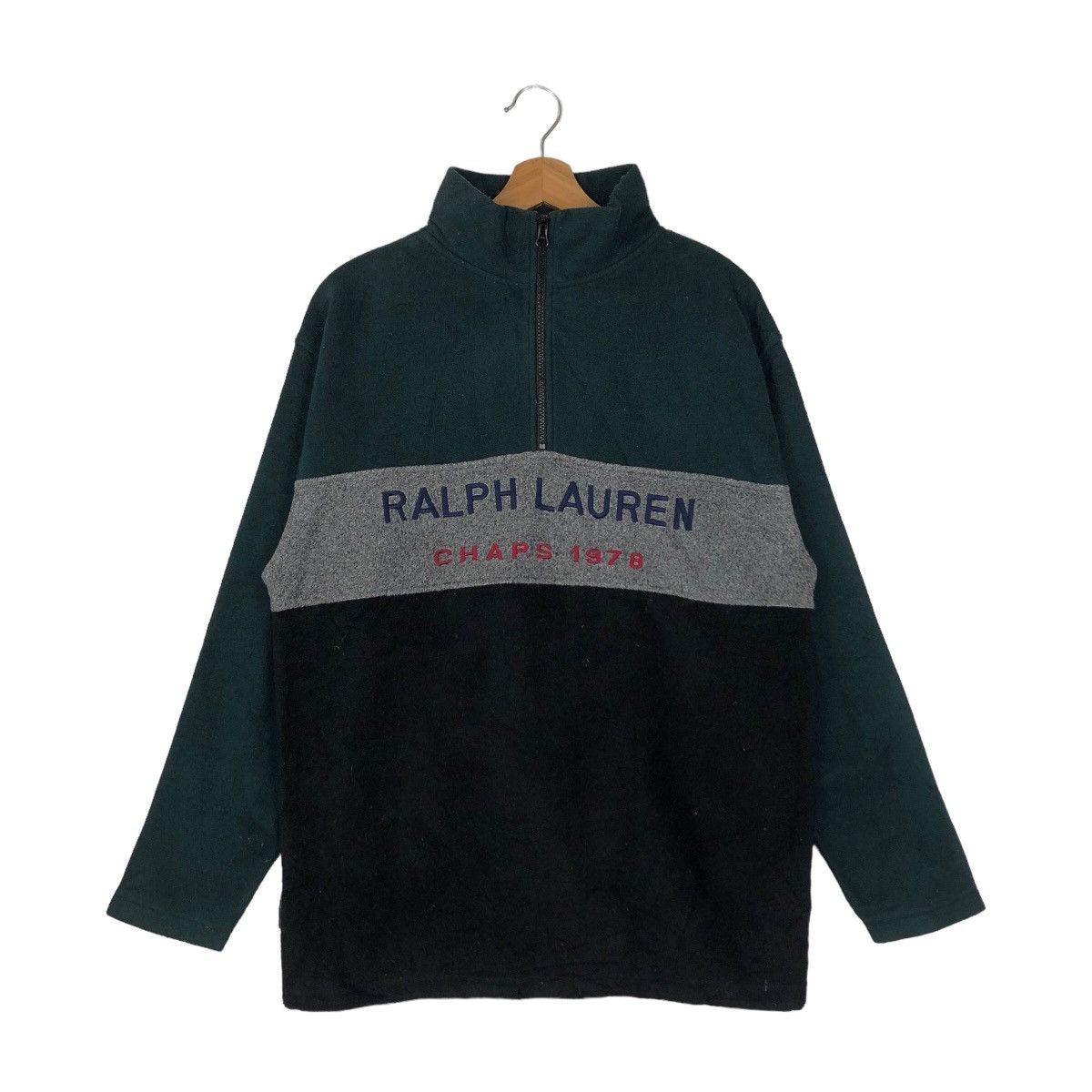 Chaps Ralph Lauren VINTAGE FLEECE JACKET ANORAK CHAPS RALPH LAUREN BIG LOGO Size US M / EU 48-50 / 2 - 1 Thumbnail
