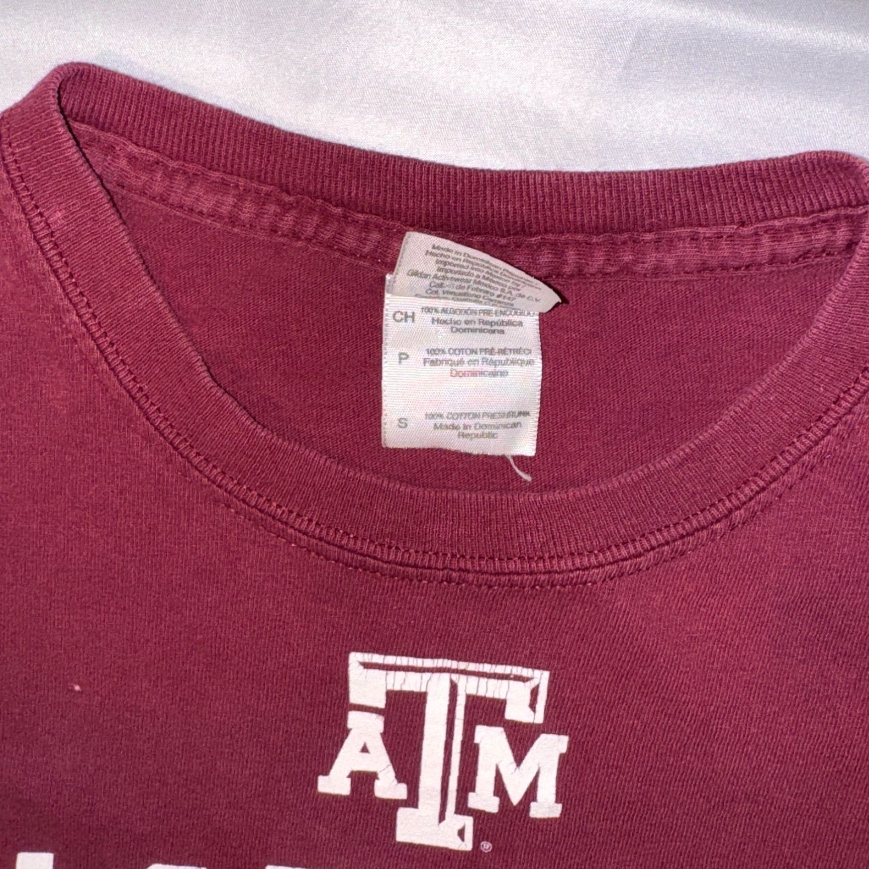 Gildan Texas A&M University Shirt Adults Small Red Logo Gildan Casual Sleeve Crew Neck Short Sleeve T-Shirt University College Tshirt Size S / US 4 / IT 40 - 3 Thumbnail