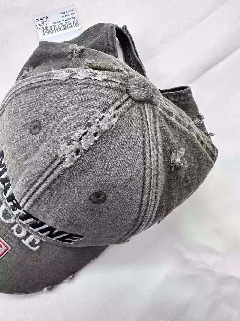 Martine Rose Martine Rose destroyed LOGO embroidery curveball cap Cap Size ONE SIZE - 2 Thumbnail