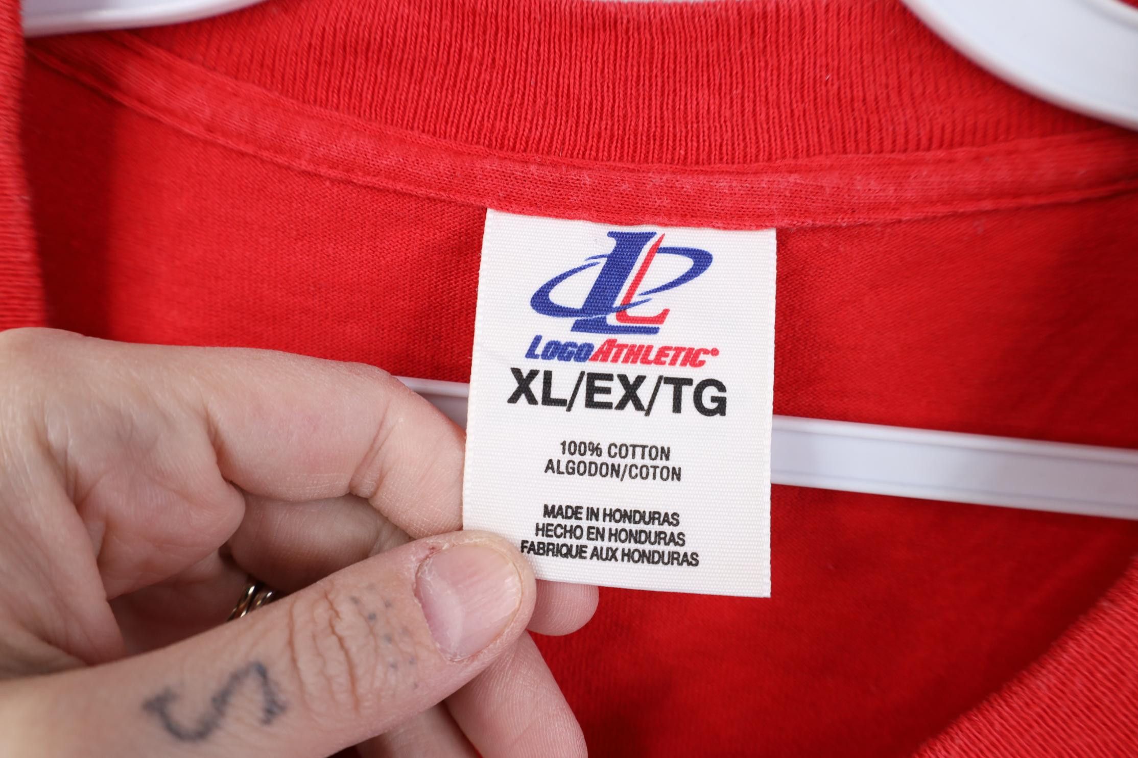 Vintage Vintage 90s Y2K Texans Football Short Sleeve T-Shirt Red Size US XL / EU 56 / 4 - 10 Thumbnail
