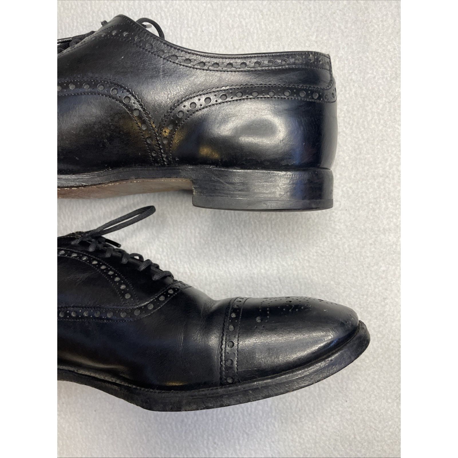 Church's Vtg Church’s Diplomat Black Semi-Brogue Oxford 3-City London Size US 11 / EU 44 - 7 Thumbnail