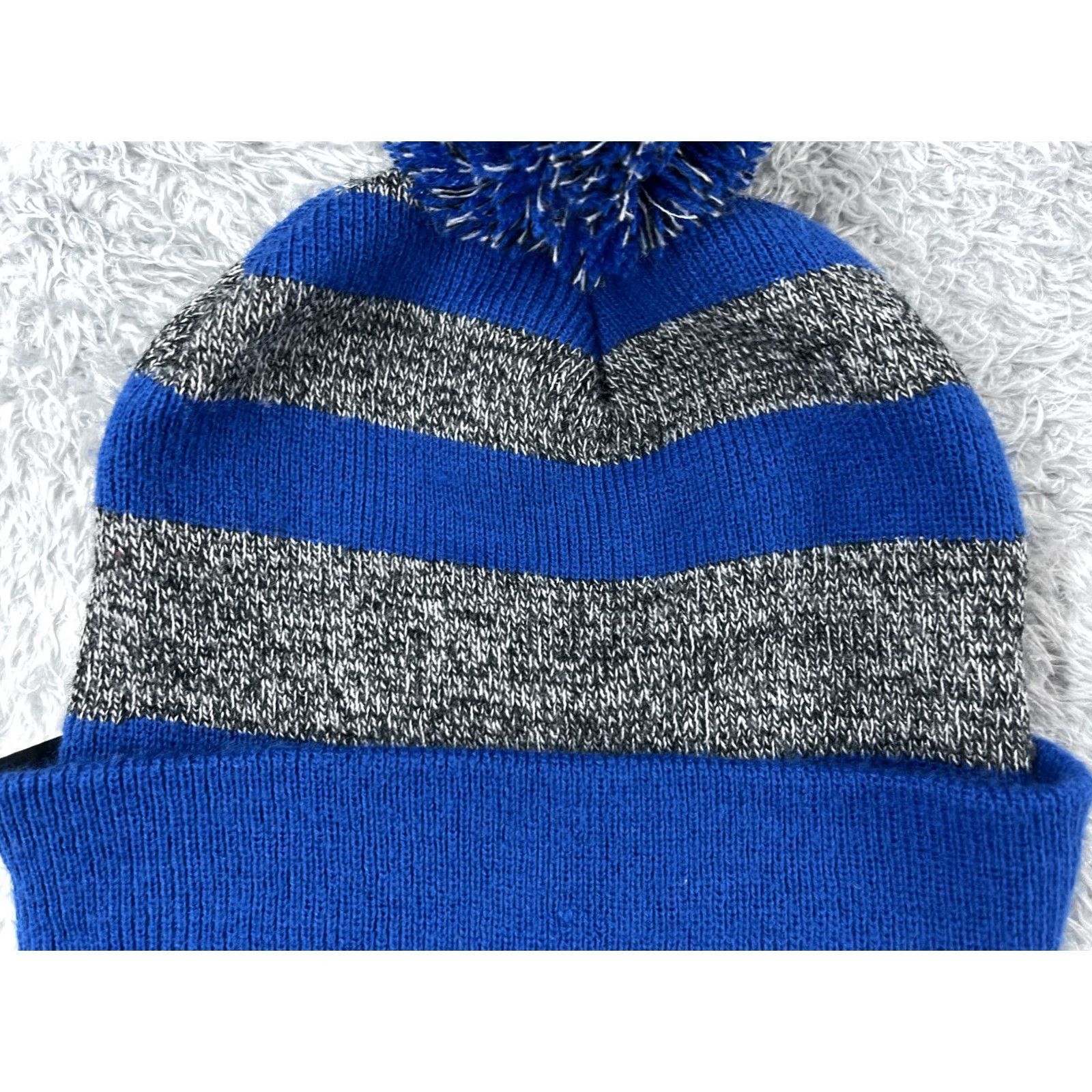 Greats Crossland Beanie Toque Knit Acrylic Gray Stripe Adult Unisex A Size ONE SIZE - 4 Thumbnail