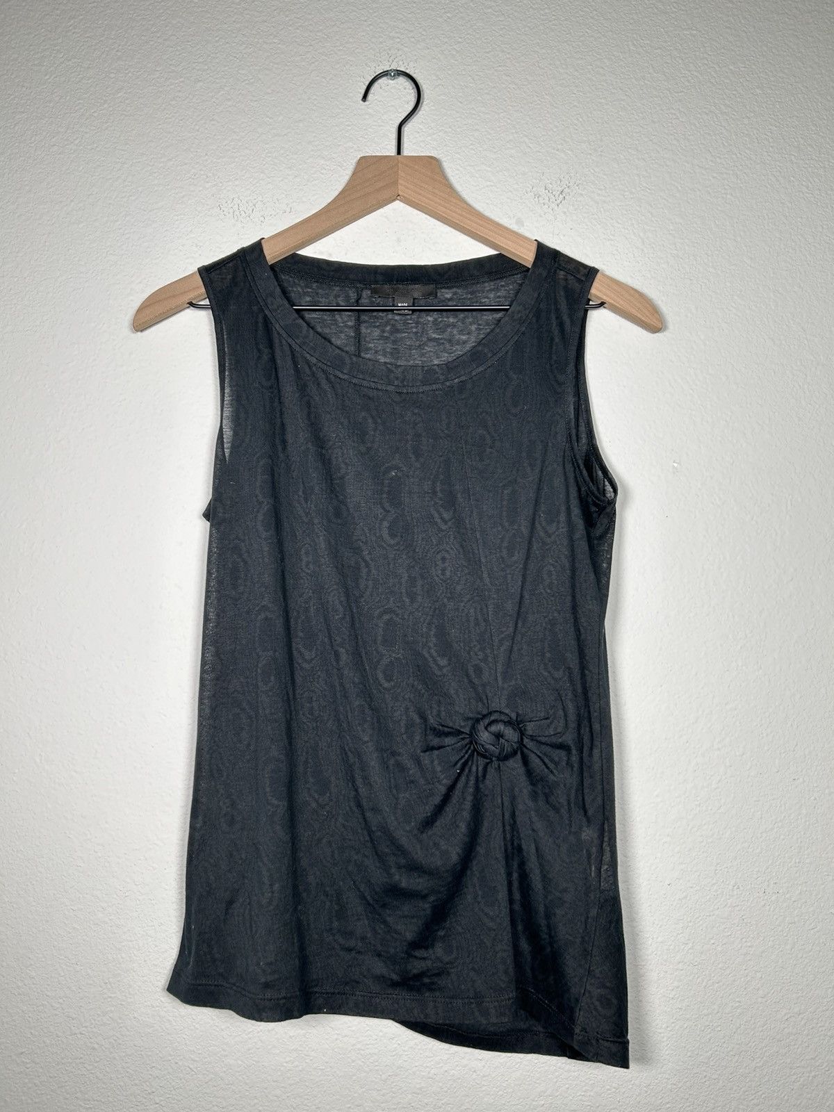 Helmut Lang SS2005 Knotted Print Sleeveless Tee Size S / US 4 / IT 40 - 1 Thumbnail