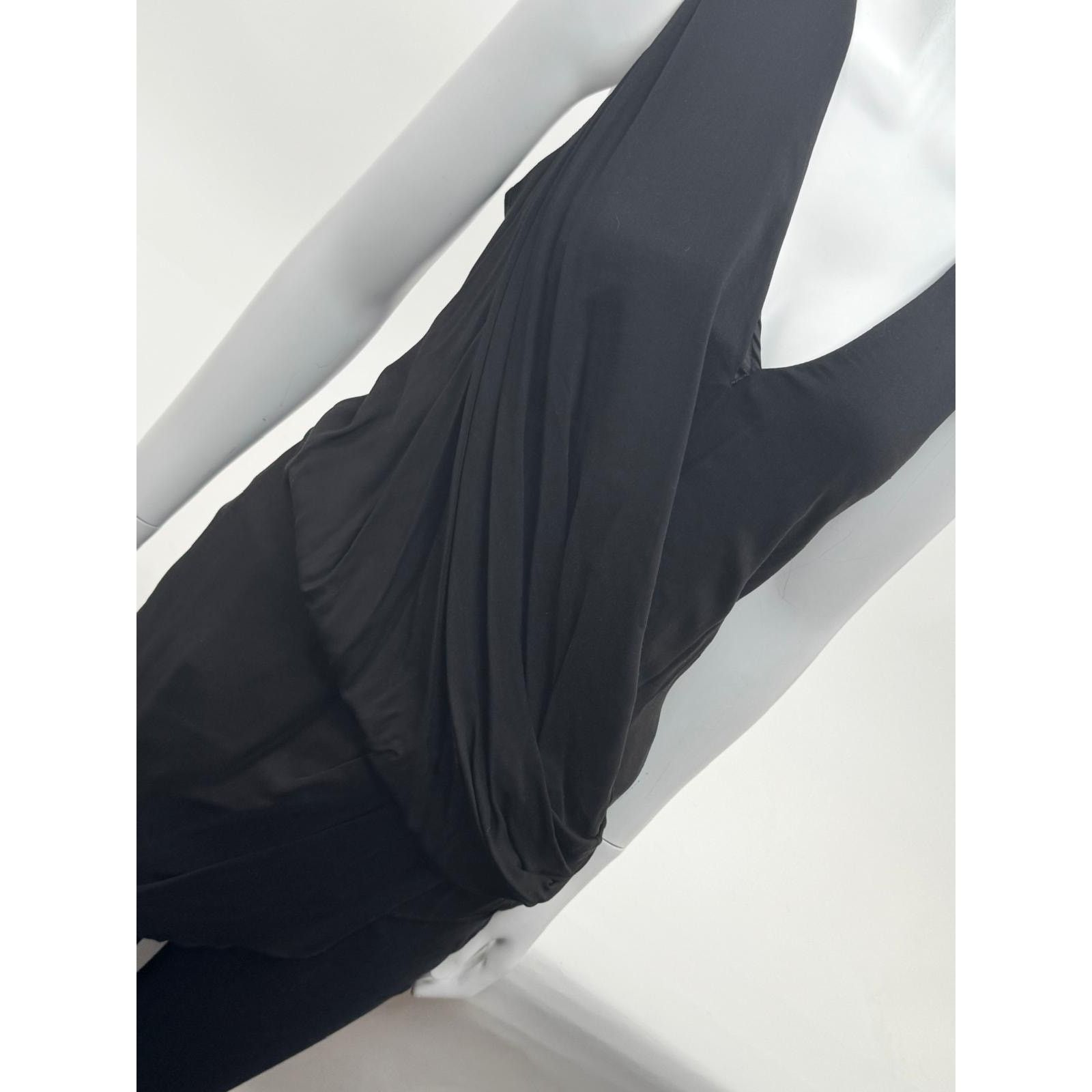 Helmut Lang Helmut Lang NWT Black Soft Drape Overlap Blouse Size L Size L / US 10 / IT 46 - 5 Thumbnail
