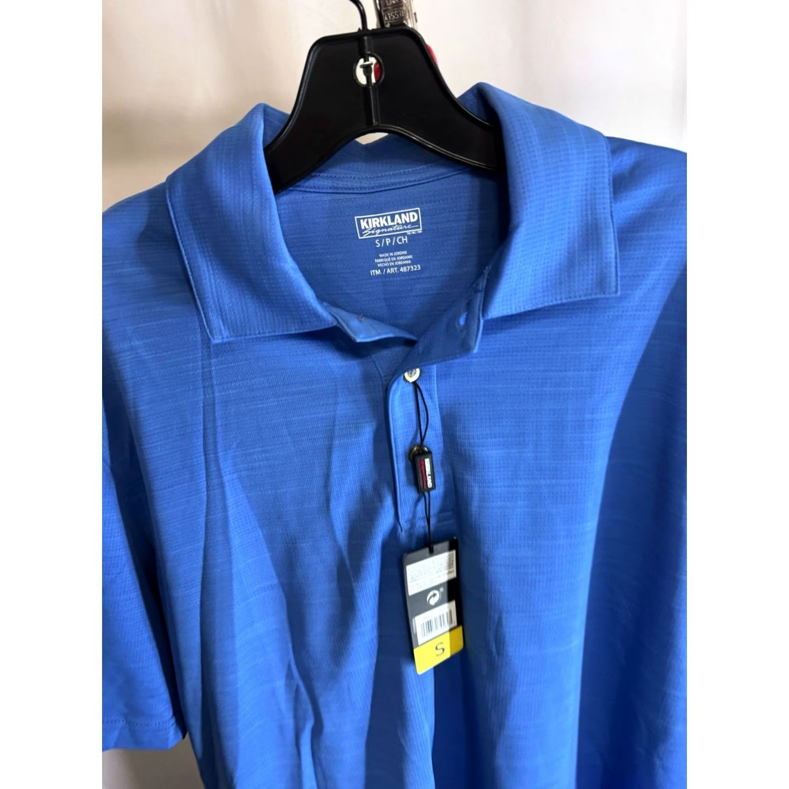 Vintage Kirkland Shirt Mens S Sharp NWT Bleu Poly Golf POLO Size US S / EU 44-46 / 1 - 4 Thumbnail