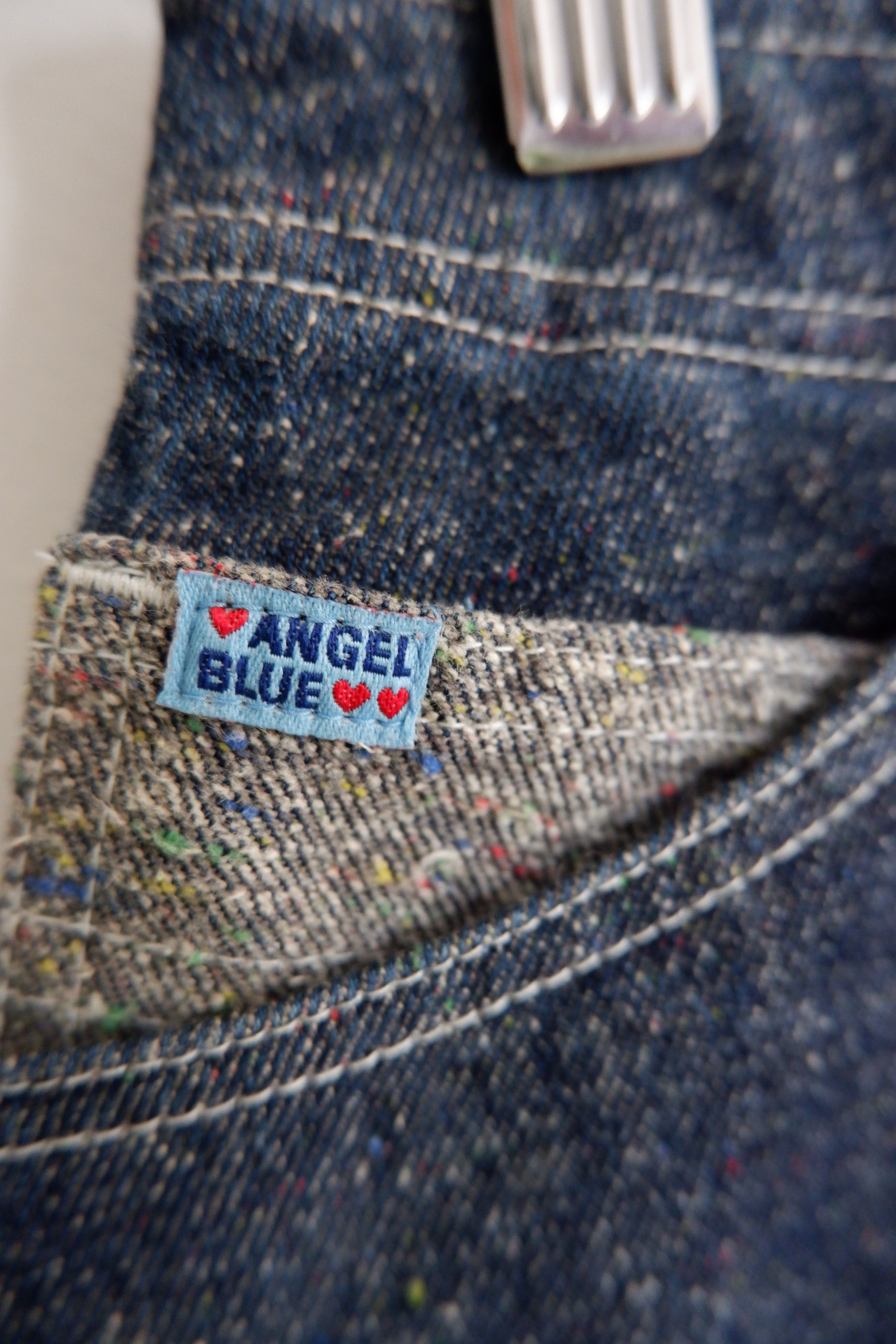 Angel Blue Vintage Y2K Mini Skirt Denim Size 26" / US 2 / IT 38 - 4 Thumbnail