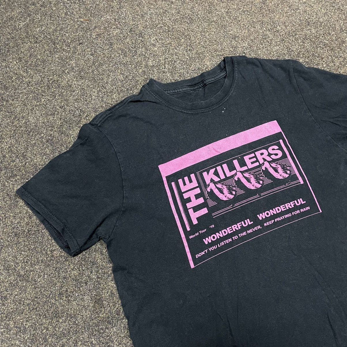 Vintage Vintage Y2K The Killers Graphic Tee Faded Black Rave Grail S Size US S / EU 44-46 / 1 - 2 Thumbnail