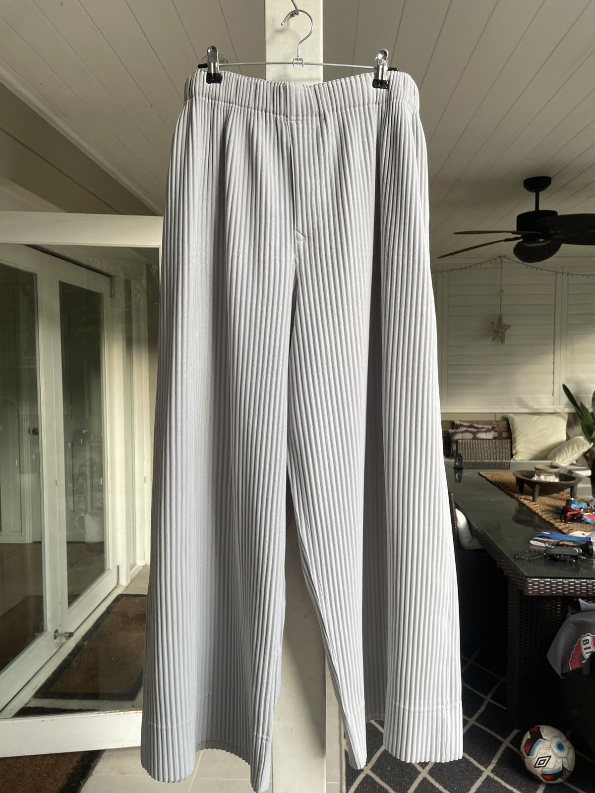 Homme Plisse Issey Miyake Issey Miyake Wide Leg Pleated Pants Code HP81JF1782 Size US 29 - 1 Thumbnail