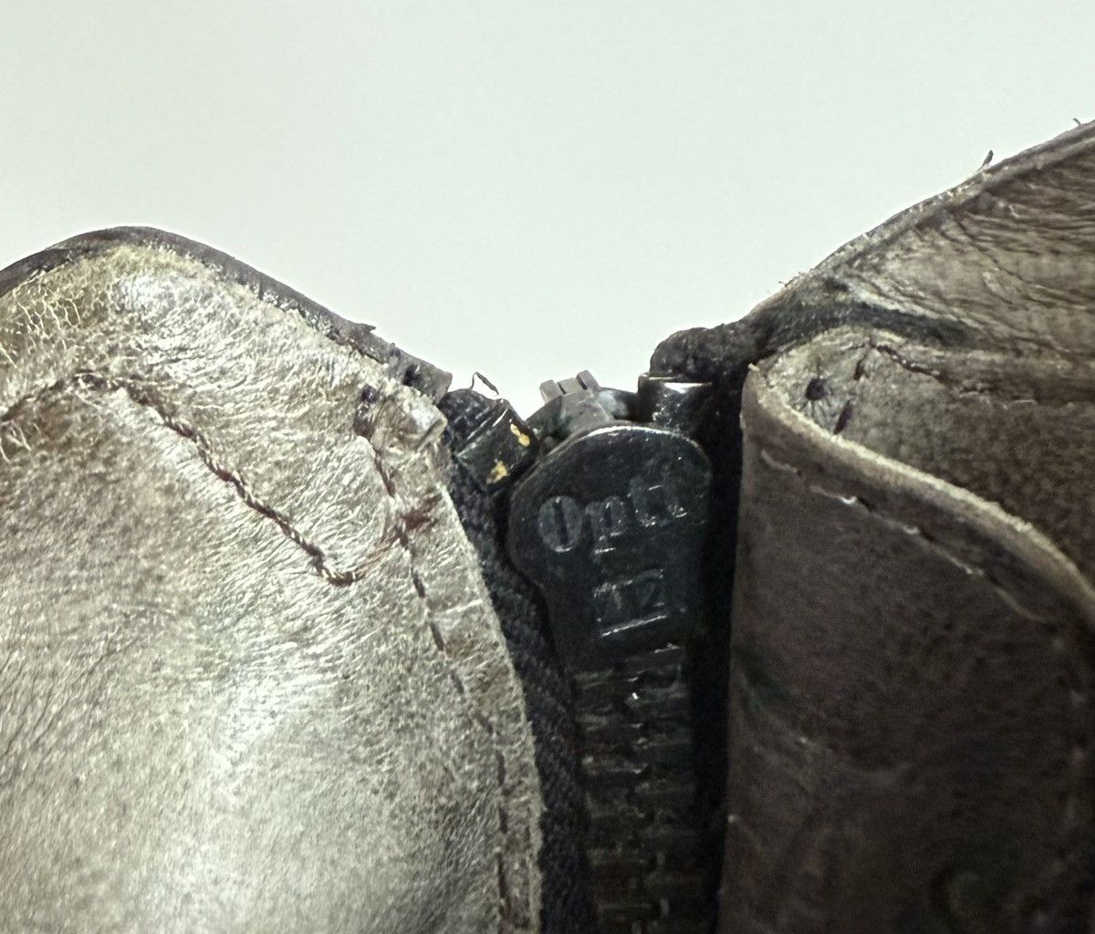 A.S.98 A.S. 98 Airstep Gray Leather Ankle Zipper Boots Size US 9 / IT 39 - 11 Thumbnail