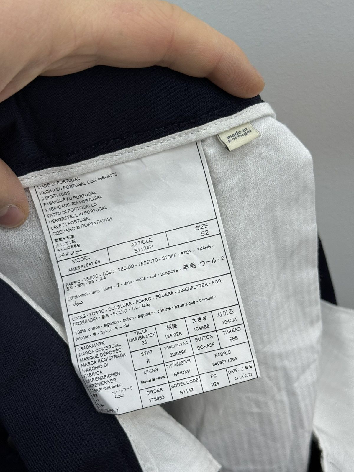 Suitsupply Suitsupply Ames Pleat Es Wool Pants Size US 36 / EU 52 - 5 Thumbnail