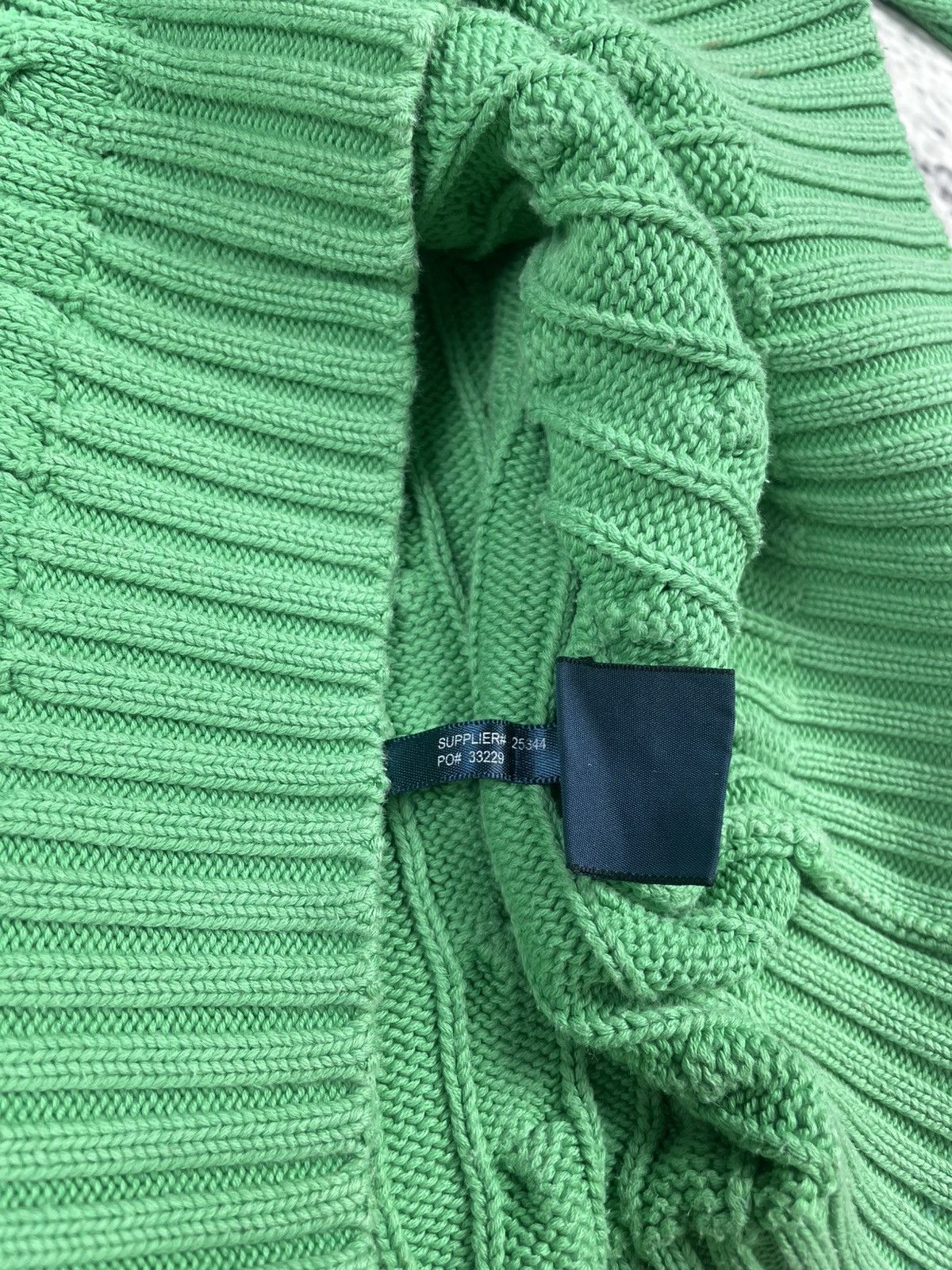 Ralph Lauren Sport Ralph Lauren Sport L Cable Knit Sweater Green Old Money Size L / US 10 / IT 46 - 10 Thumbnail