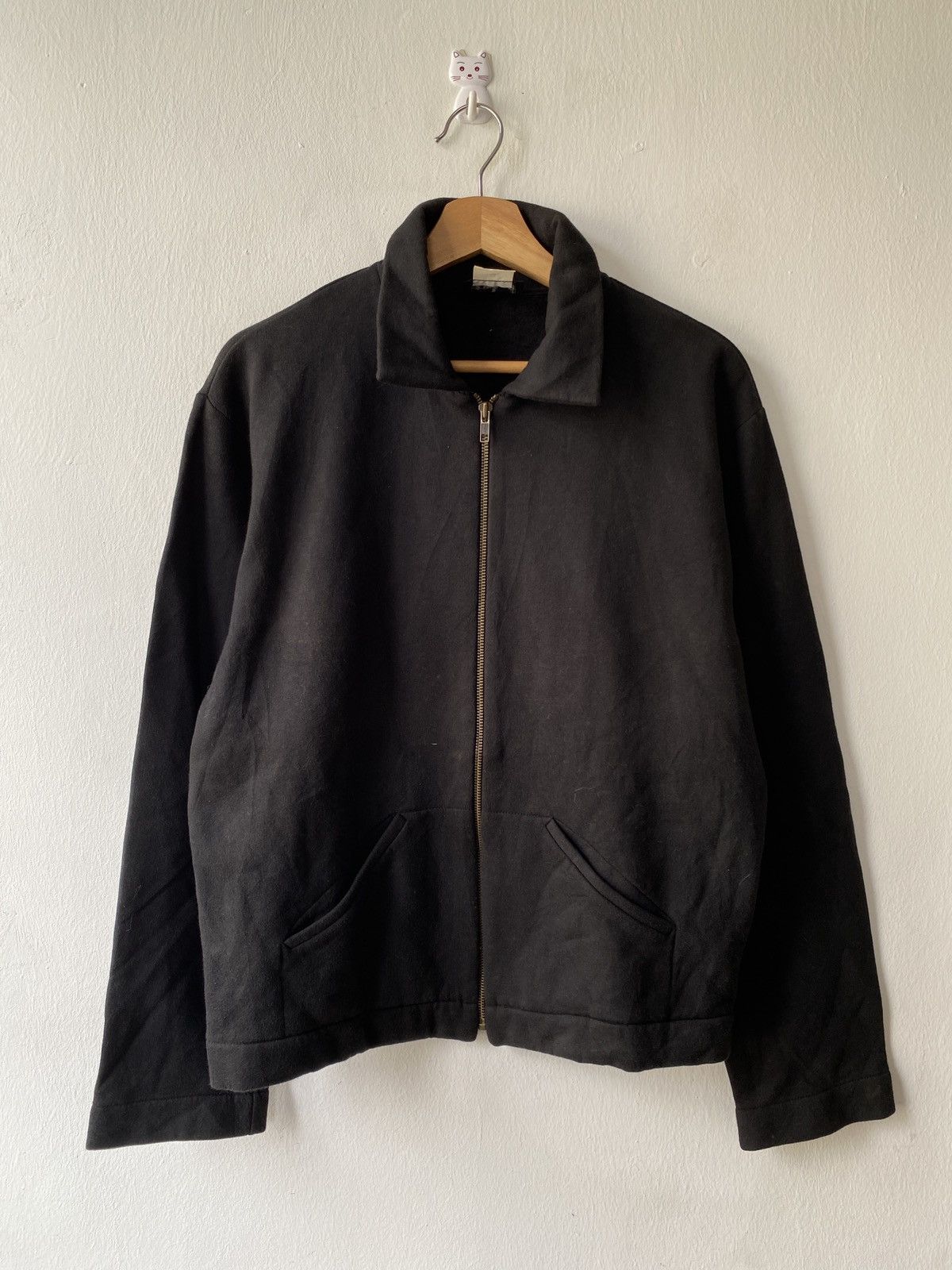 agnes b. Vintage Agnes B Black Zipper Jacket Size US L / EU 52-54 / 3 - 3 Thumbnail