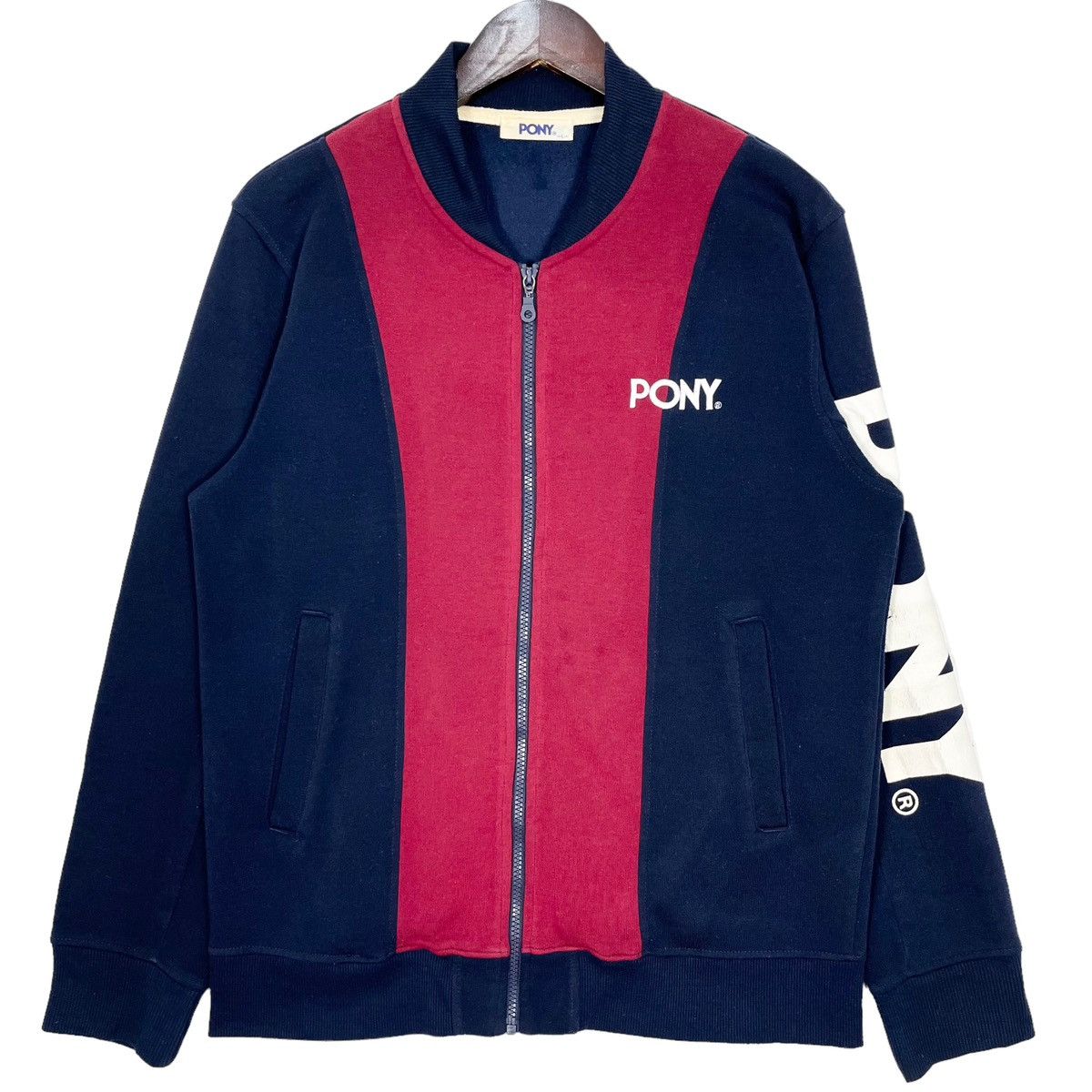 Pony Up Embroidered Jacket - Blue