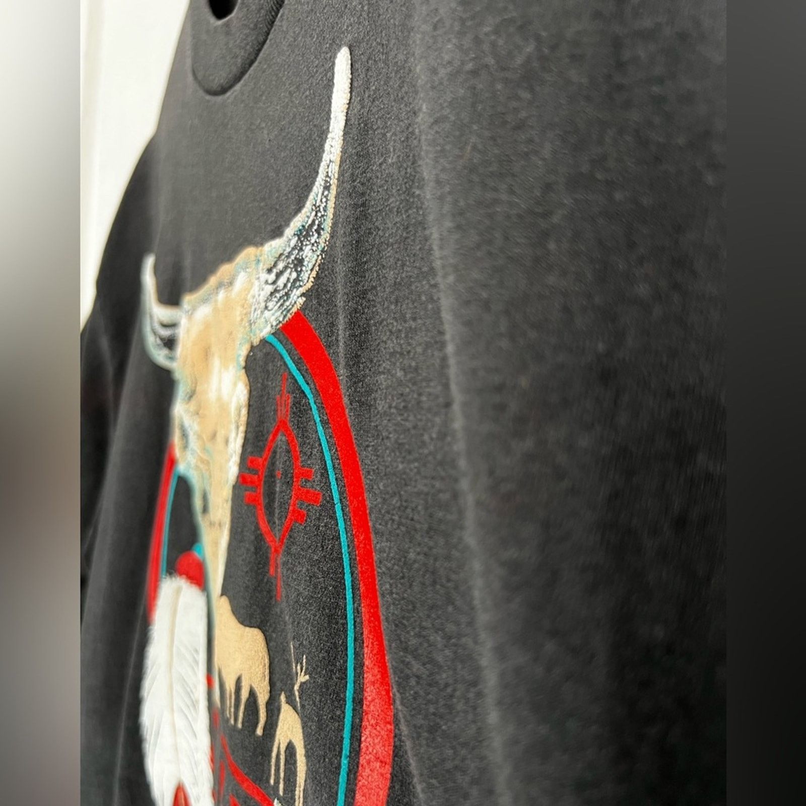 Vintage VINTAGE 90s ARIZONA STEER SKULL COWBOY SINGLE STITCH ONEITA Size US XL / EU 56 / 4 - 7 Thumbnail