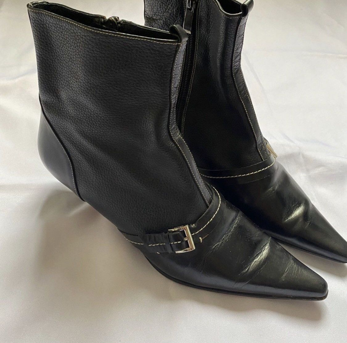 Prada Vintage Prada Buckle Design Ankle Boots Size US 9 / IT 39 - 2 Thumbnail