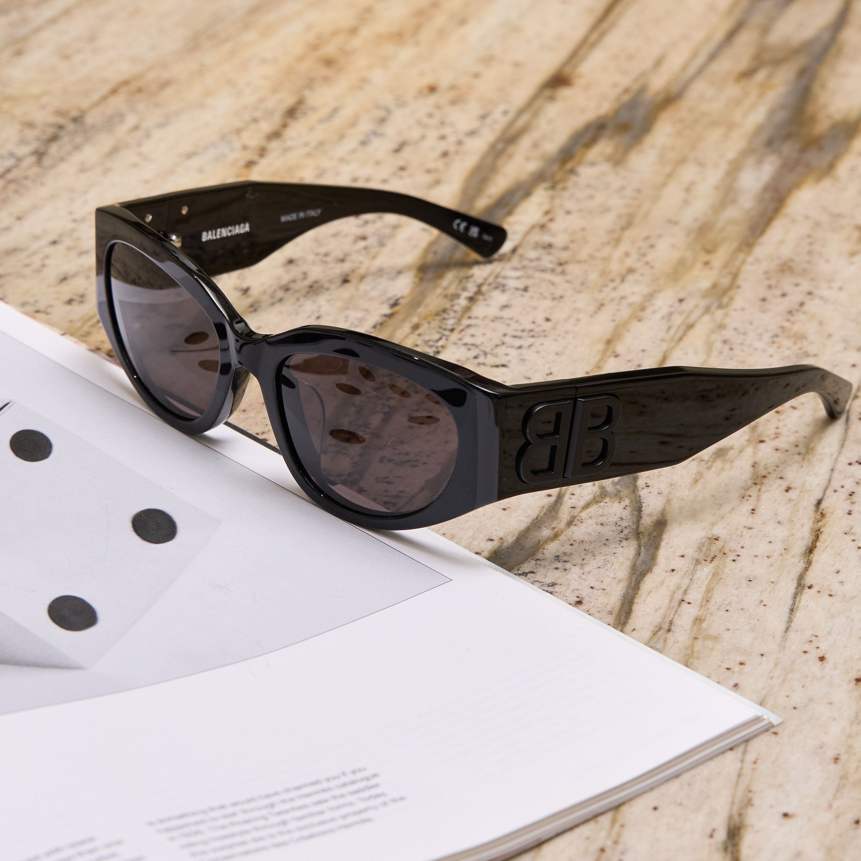 Balenciaga BALENCIAGA BB0324SK 001 Sunglasses BLACK Size ONE SIZE - 1 Thumbnail