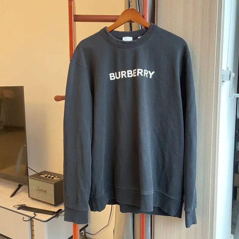 Burberry Burberry Cotton Black Men's Sweatshirt Size US XXL / EU 58 / 5 - 1 Thumbnail