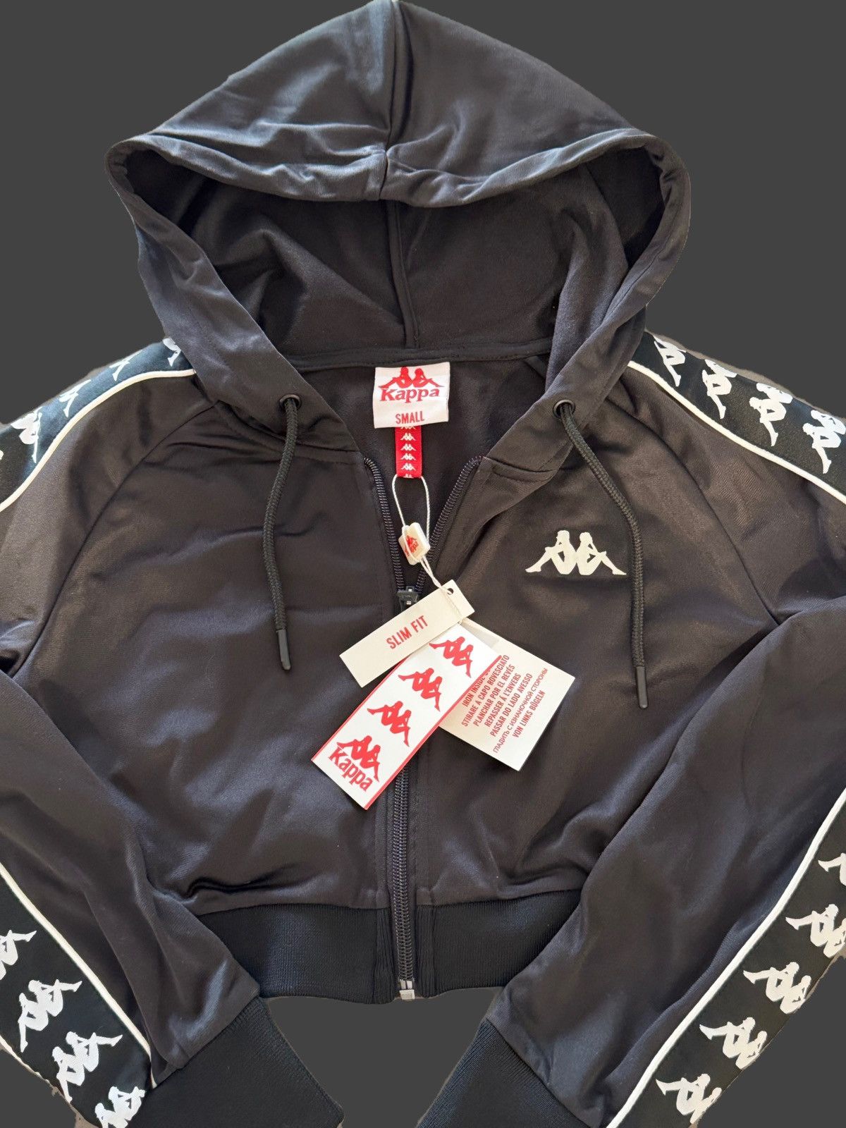 Kappa kappa black cropped jacket Size S / US 4 / IT 40 - 4 Thumbnail