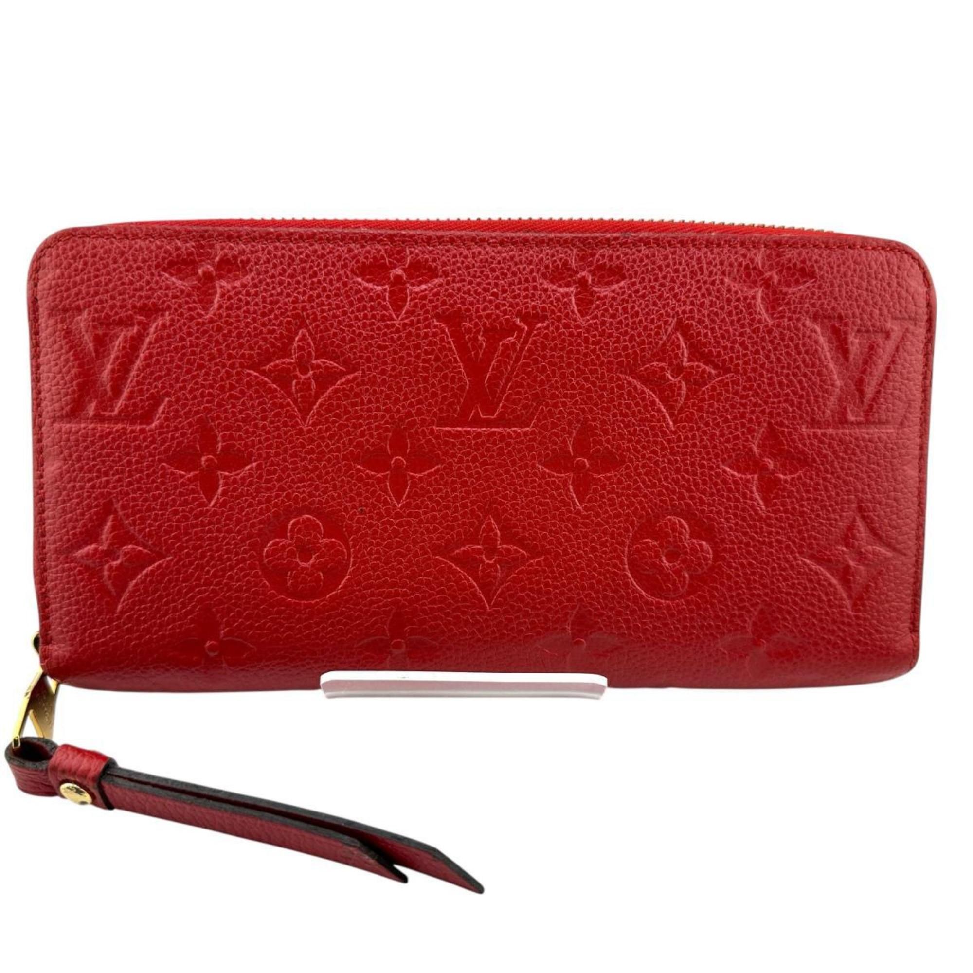 Louis Vuitton Louis Vuitton Monogram Empreinte Zippy Wallet M60547 Red Size ONE SIZE - 1 Thumbnail
