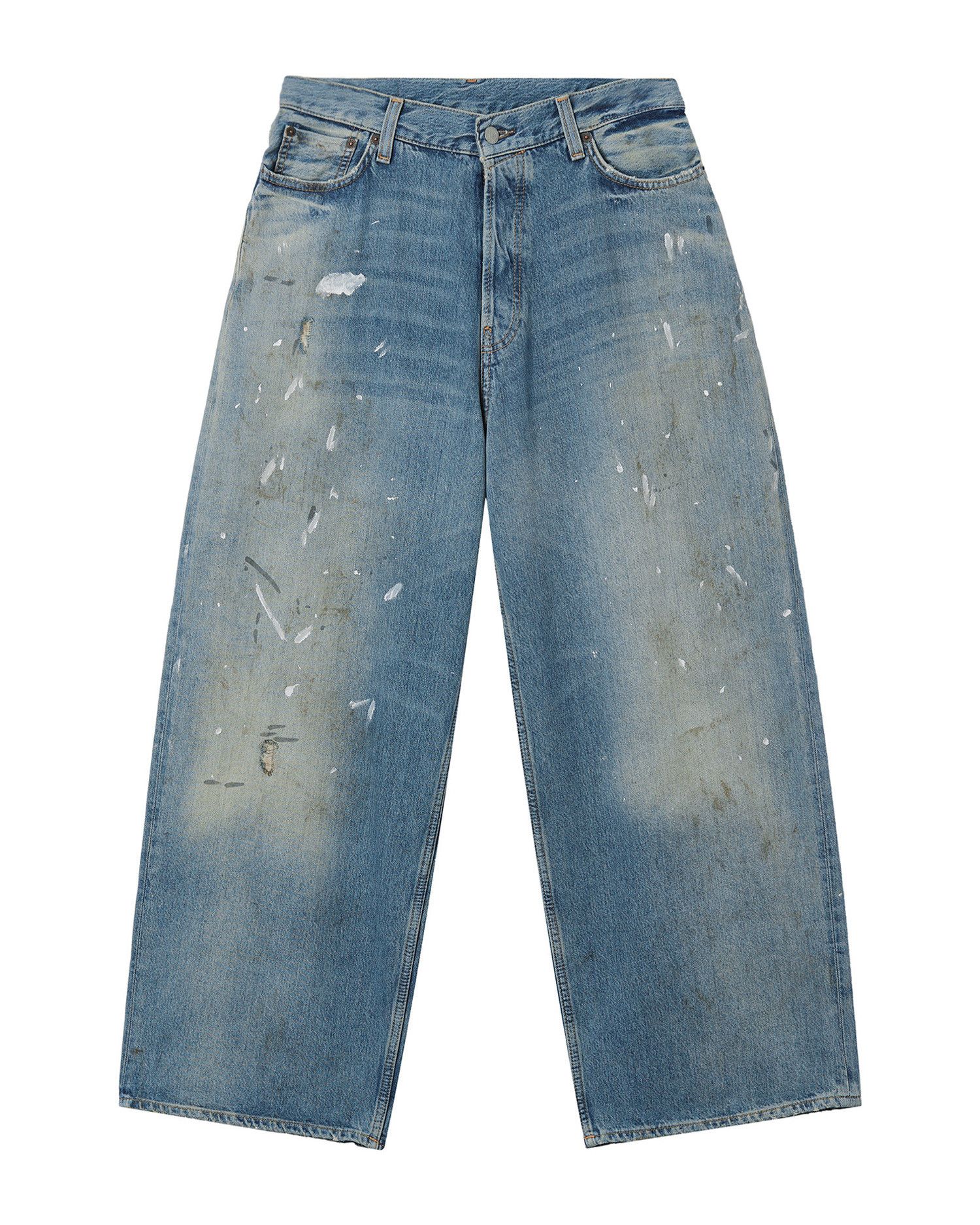 Acne Studios Acne Studios 2023 SUPER BAGGY Splatter Distressed Design ... Size 24" / US 00 / IT 34 - 1 Thumbnail