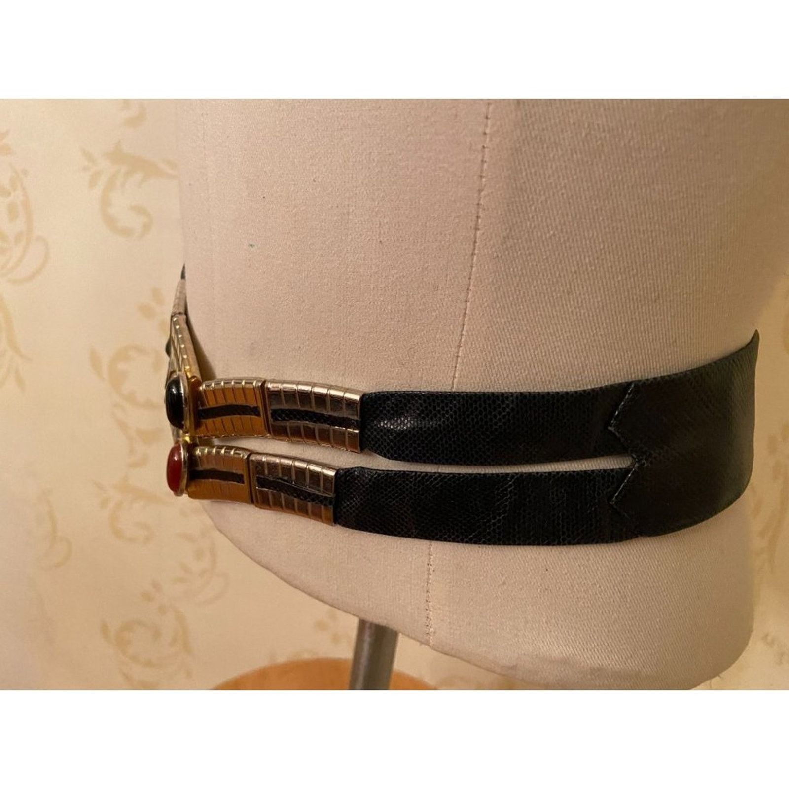 Judith Leiber Judith Leiber Patent Black Leather Belt Size ONE SIZE - 5 Thumbnail