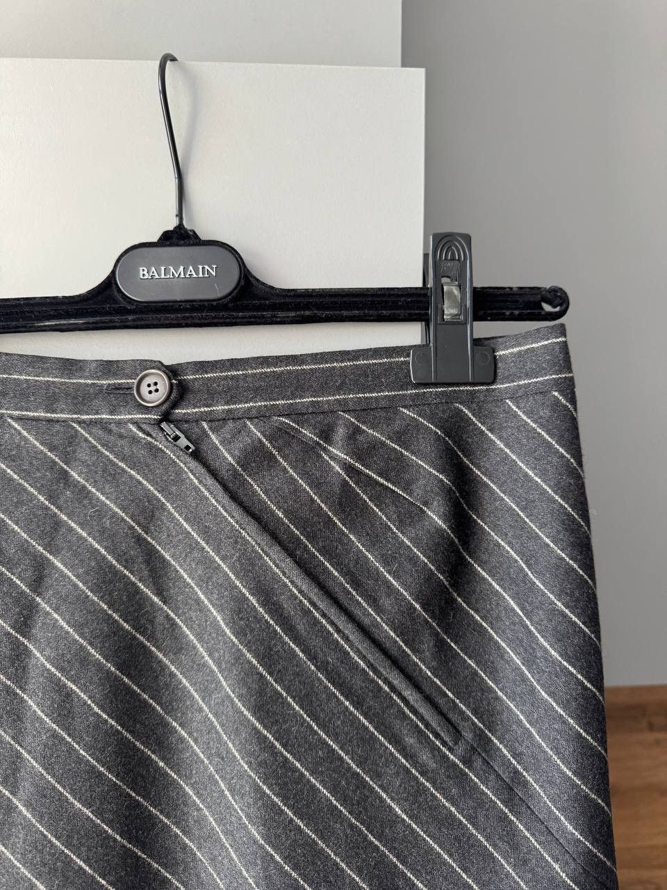Vintage MOSCHINO CHEAP AND CHIC Luxury Stiped Midi Skirt