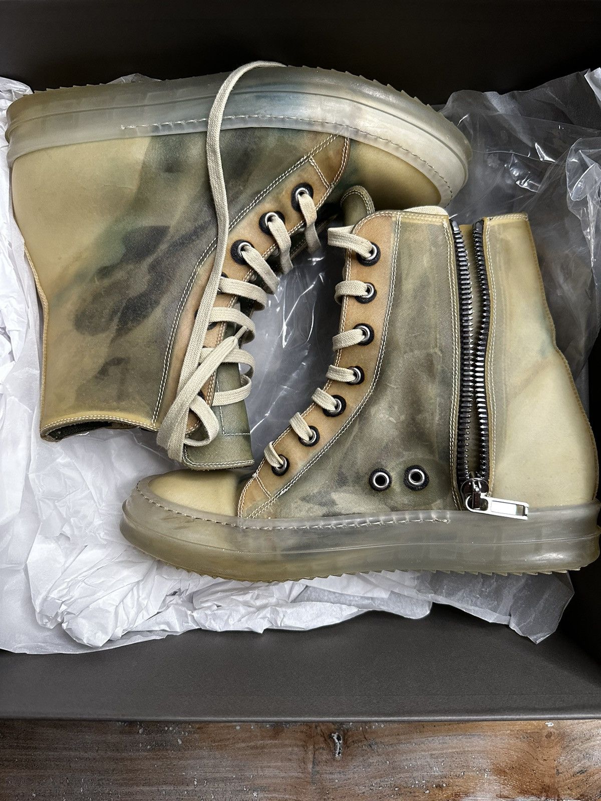 Rick Owens *holy grail* Babel ramones! Size US 7.5 / EU 40-41 - 12 Thumbnail