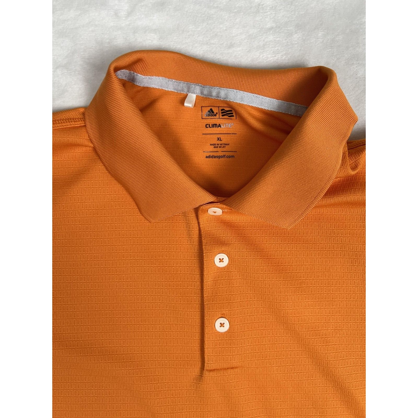 Adidas Adidas Climalite Polo Shirt Mens XL Orange Golf Moisture Wic Size US XL / EU 56 / 4 - 2 Thumbnail