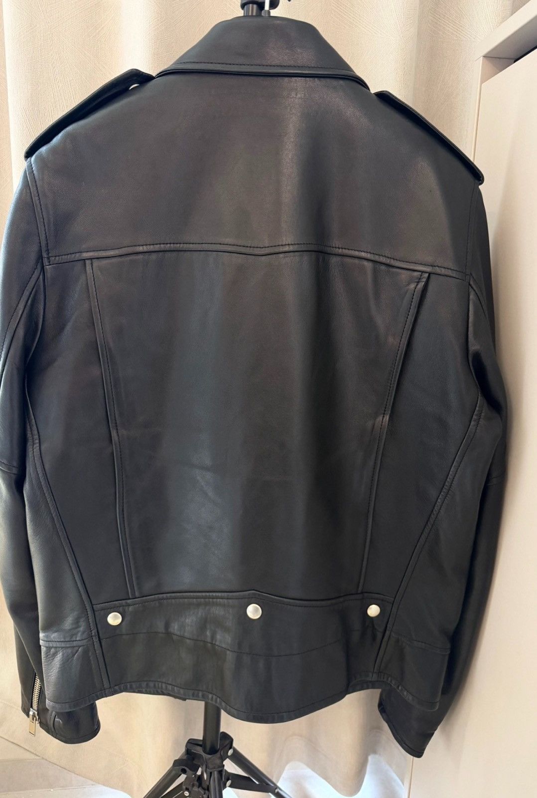 Saint Laurent Paris Saint Laurent SLP 2019FW Lambskin Motorcycle Jacket Size US L / EU 52-54 / 3 - 3 Thumbnail
