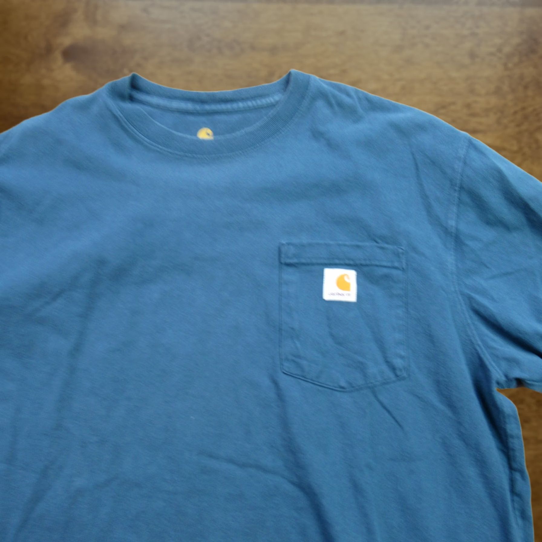 Carhartt Carhartt Shirt Large Blue Long Sleeve Crew Neck Lightweight Casual Mens Size US L / EU 52-54 / 3 - 1 Thumbnail