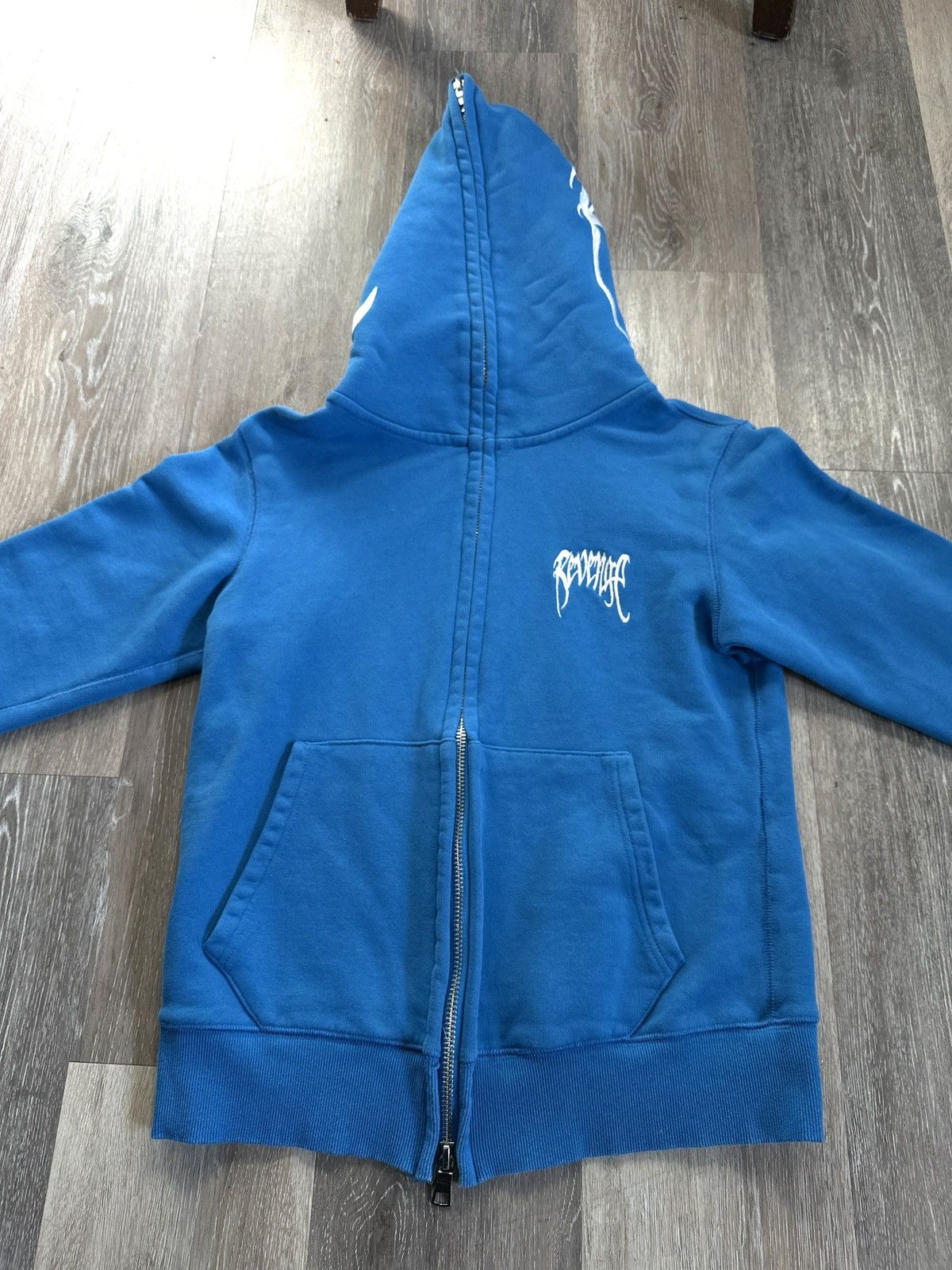 Revenge Revenge Cerulean Blue Embroidered Full Zip Up Size US S / EU 44-46 / 1 - 2 Thumbnail