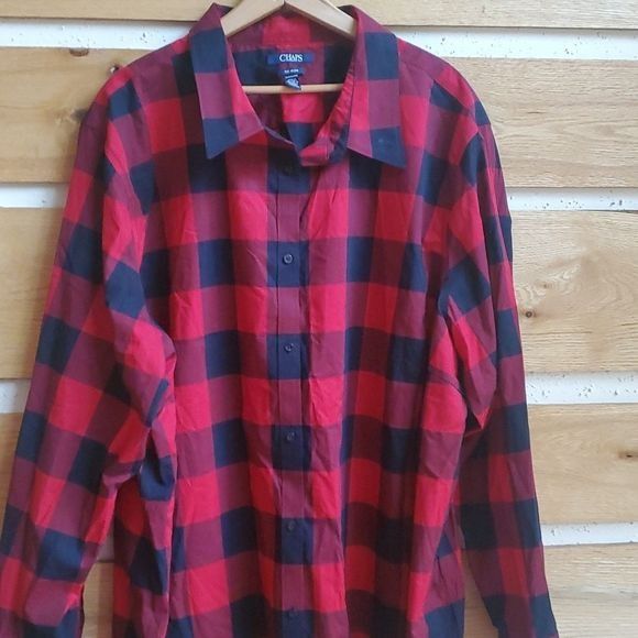 Chaps Chaps Icon Black Red Plaid Long Sleeve Casual Button Down Sz Size US XXL / EU 58 / 5 - 2 Thumbnail