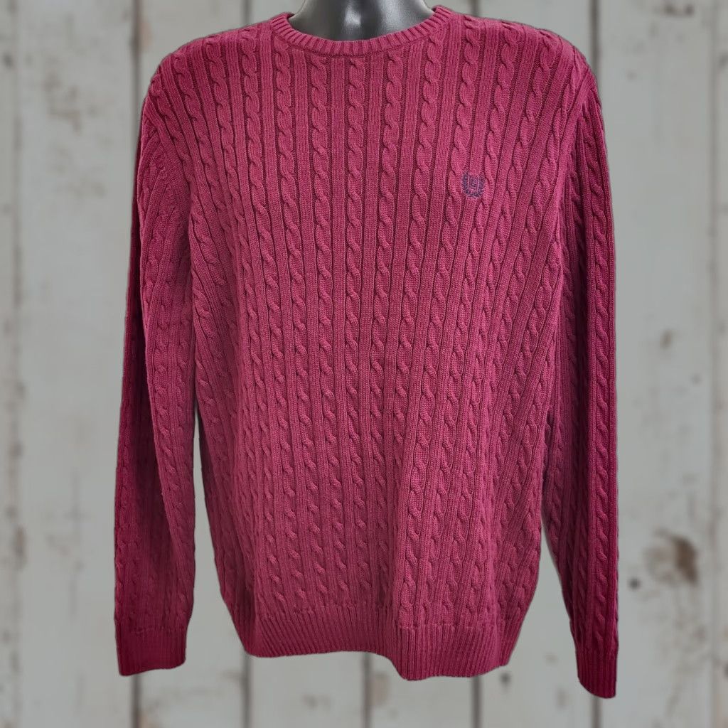 Chaps Chaps Ralph Lauren Womens Tunic Sweater Cable Knit Long Sleeve Size M Maroon Size M / US 6-8 / IT 42-44 - 1 Thumbnail