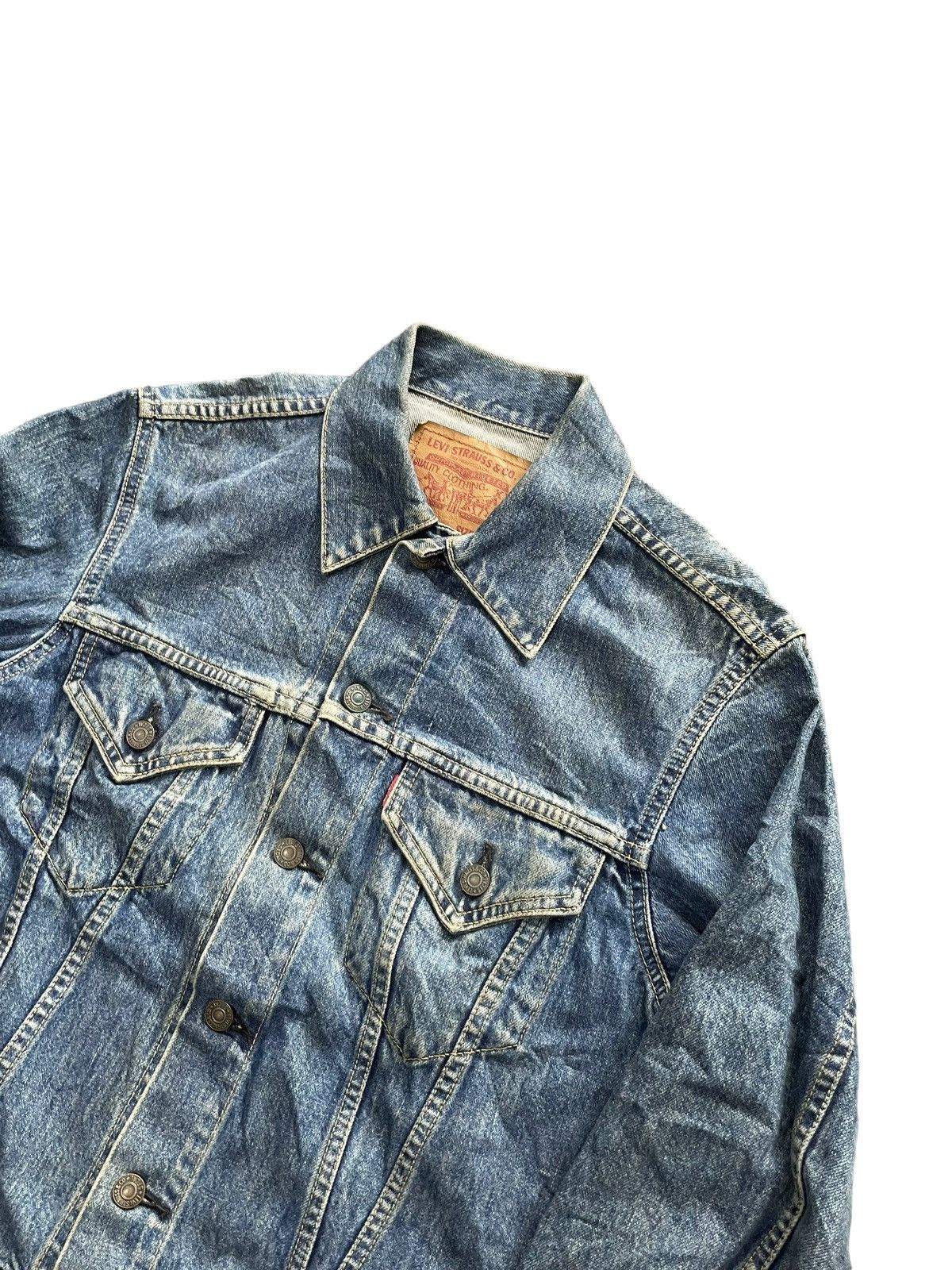 Levi's Vintage 1993 Levis 557 E Denim Jacket Size US M / EU 48-50 / 2 - 2 Thumbnail