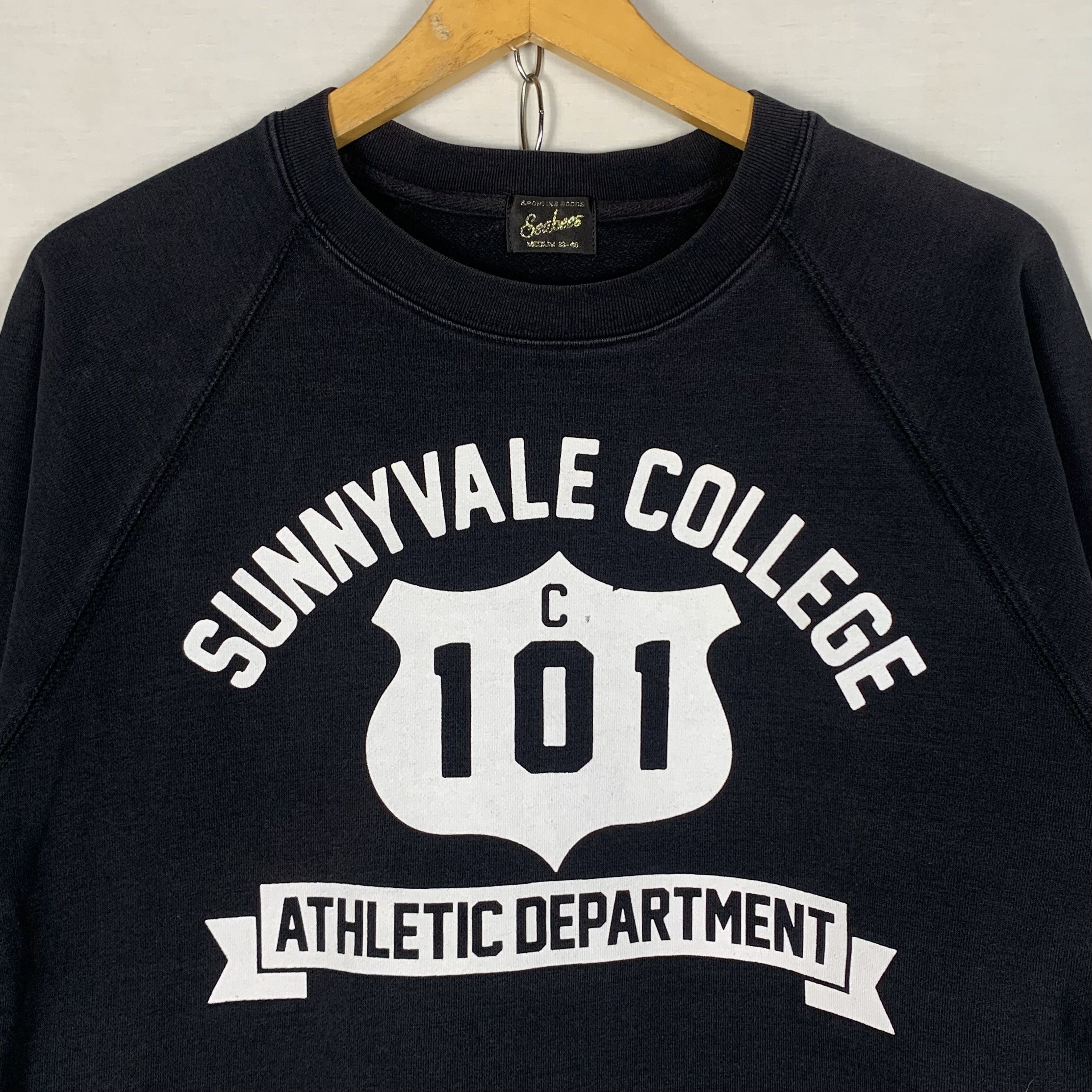 Vintage Sunnyvale College Sweatshirt Crewneck Seabees Sporting Goods Size US S / EU 44-46 / 1 - 3 Thumbnail