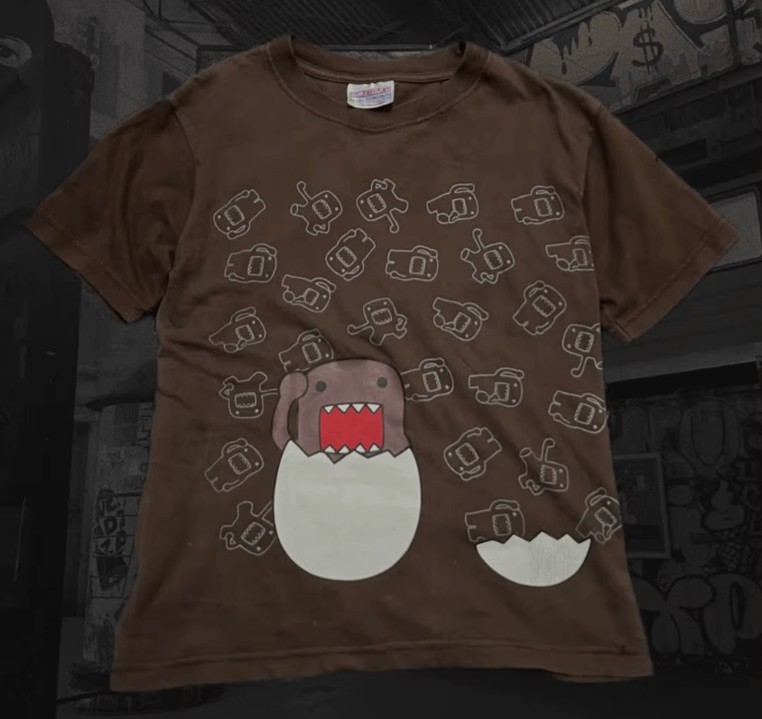 Cartoon Pattern Printed T-shirt Y2K