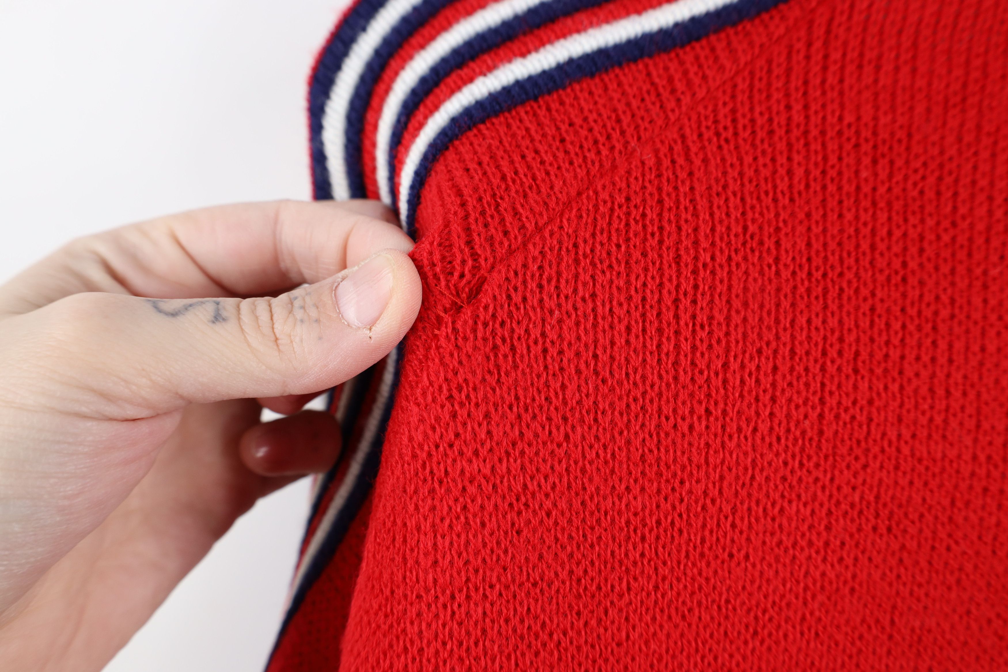 Ocean Pacific × Vintage Vintage 80s 90s Ocean Pacific Knit Surf Sweater Red USA Size M / US 6-8 / IT 42-44 - 9 Thumbnail