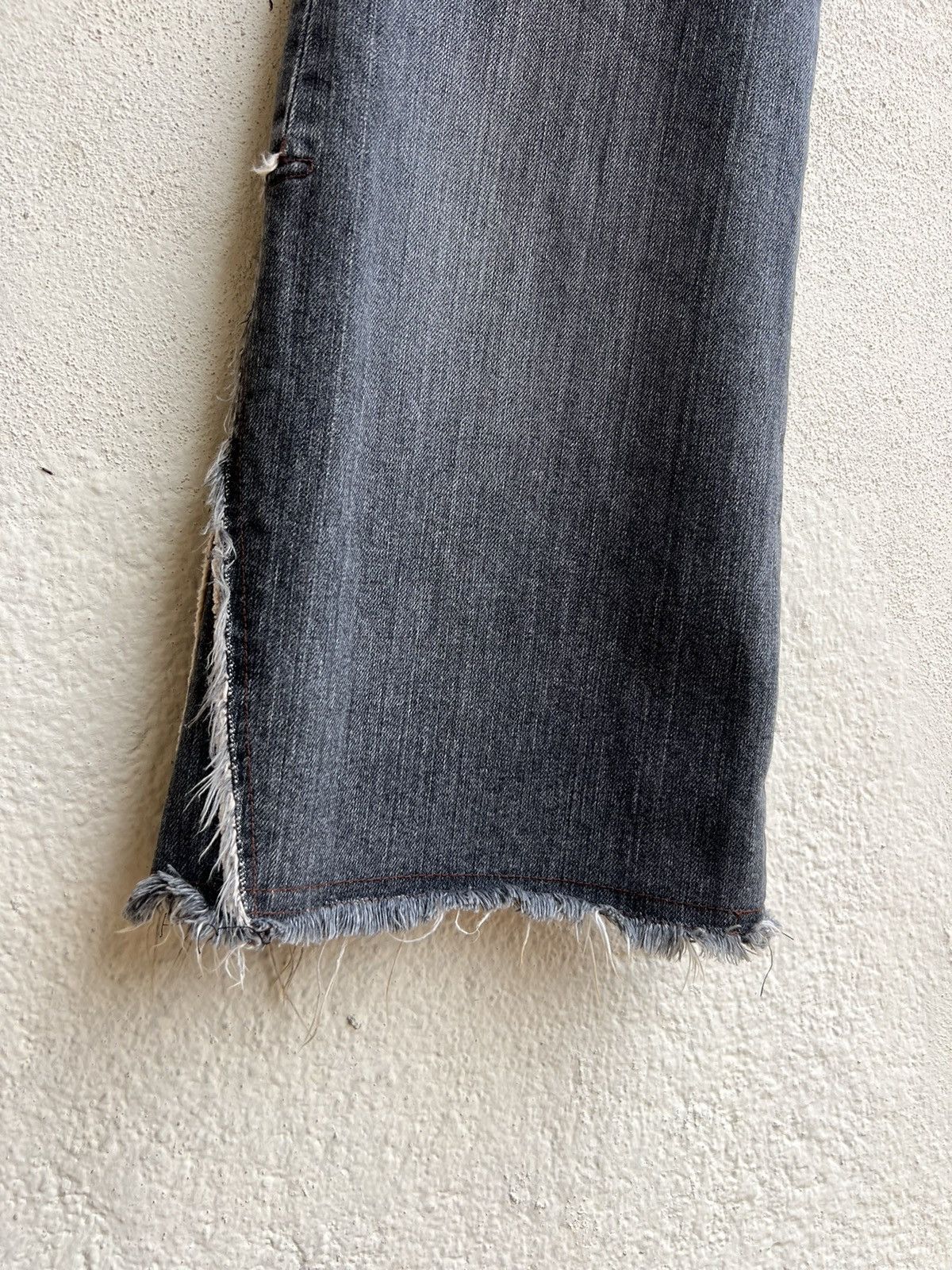 Vintage VTG Patrick Cox Wannabe Fade Black Denim Flare Jeans Size US 31 - 10 Thumbnail
