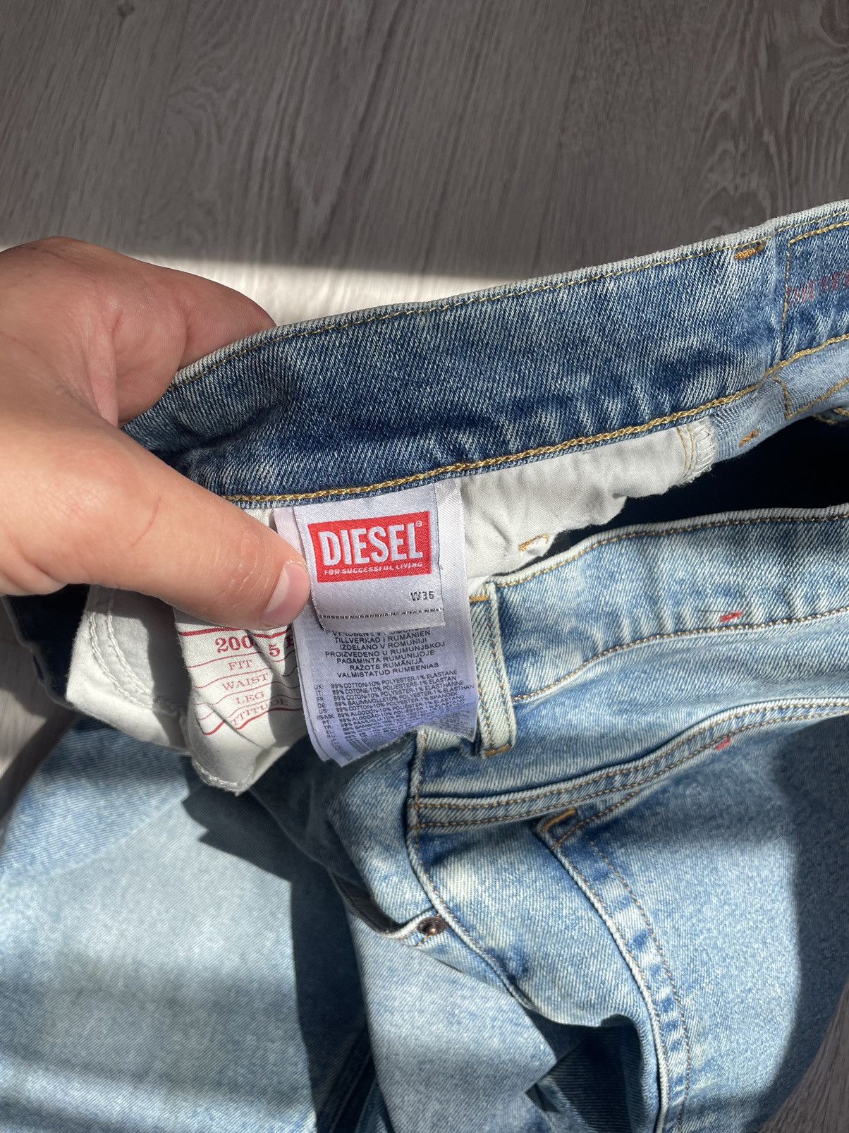Diesel Diesel 2005 D-Fining Jeans Size US 36 / EU 52 - 8 Thumbnail