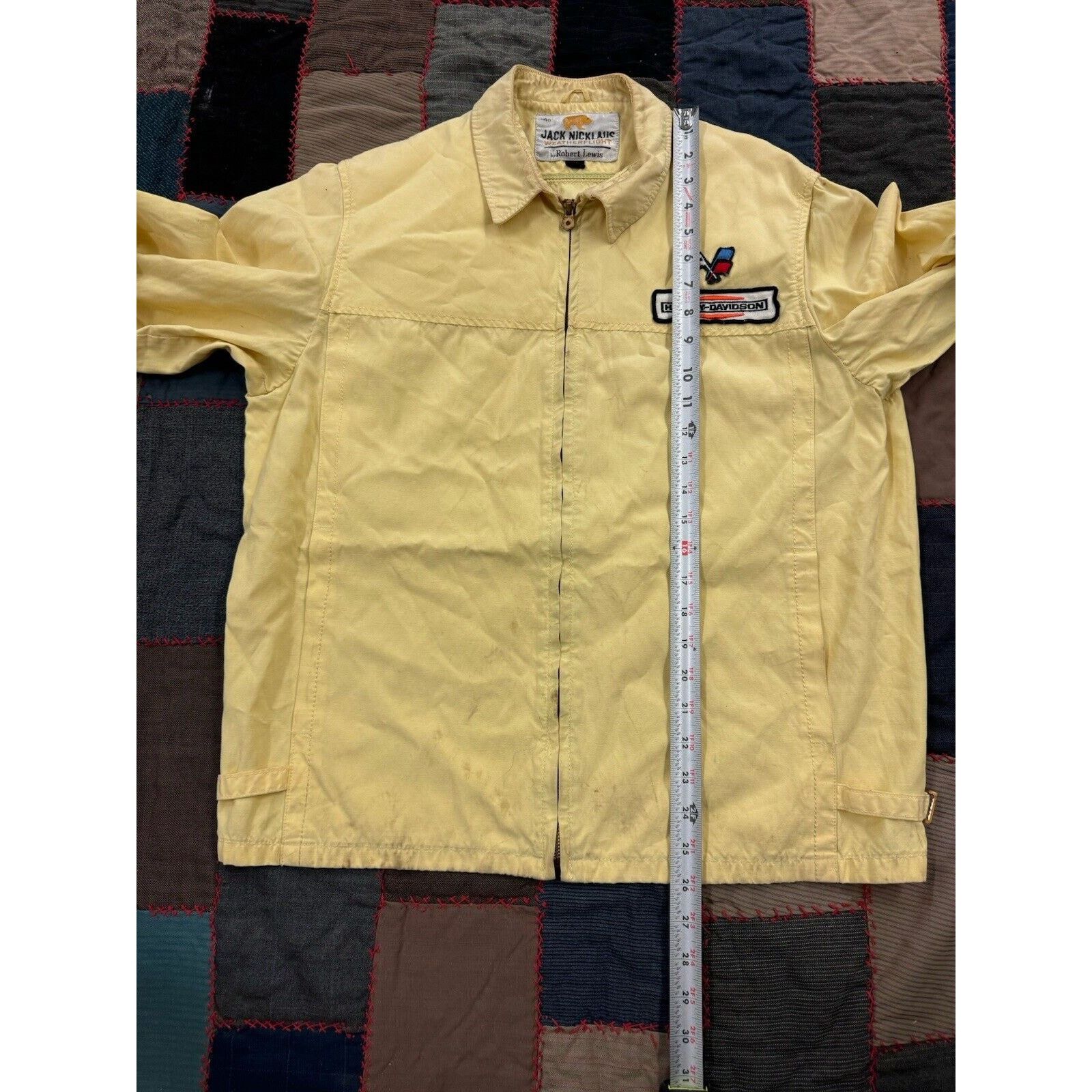 Harley Davidson Vintage 70s Pastel Yellow Harley Davidson Lightweight Zip LT Size US L / EU 52-54 / 3 - 8 Thumbnail