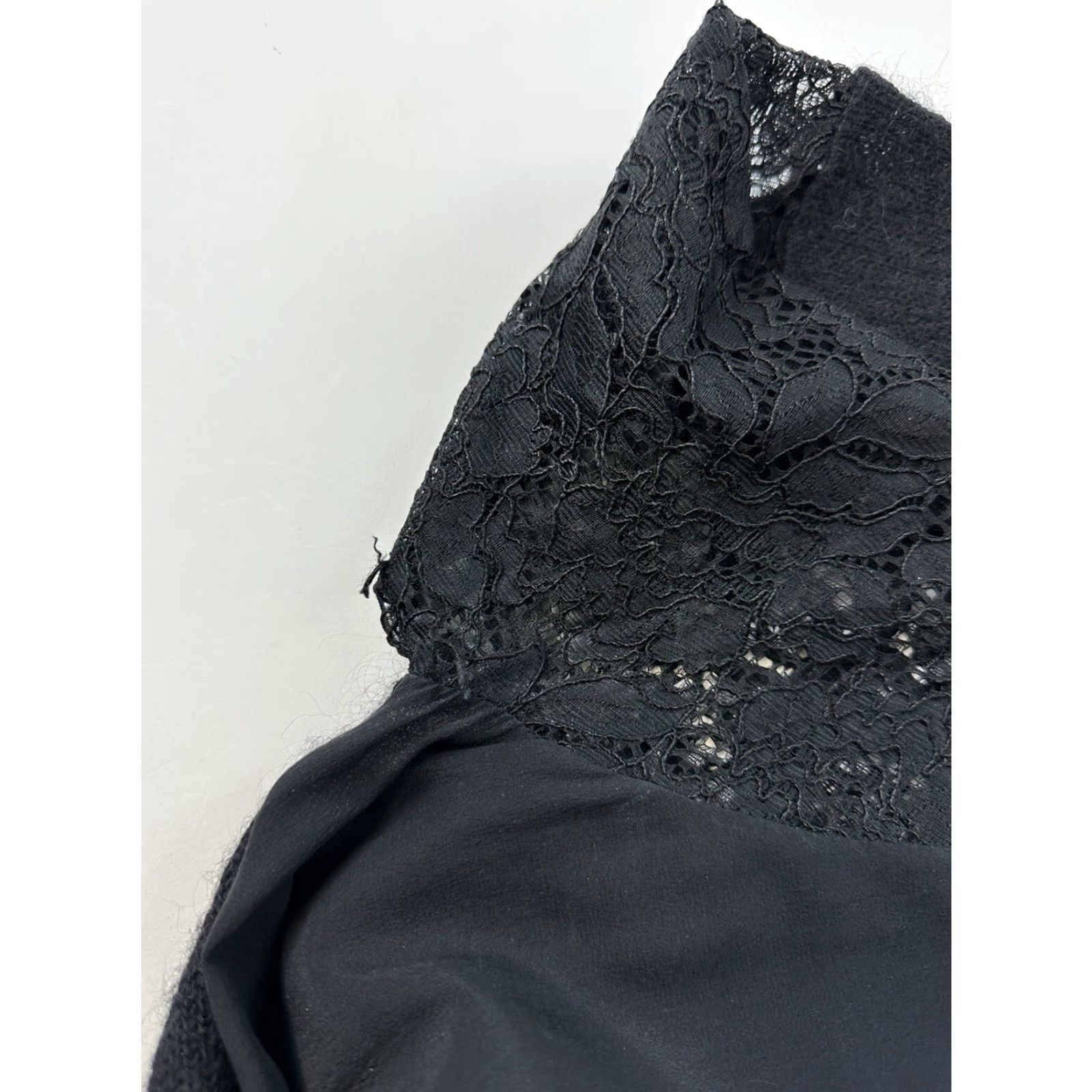 Allsaints Allsaints Taya Sweater Dress Women’s 0 Black Lace Mohair Wool Silk Size XS / US 0-2 / IT 36-38 - 6 Thumbnail