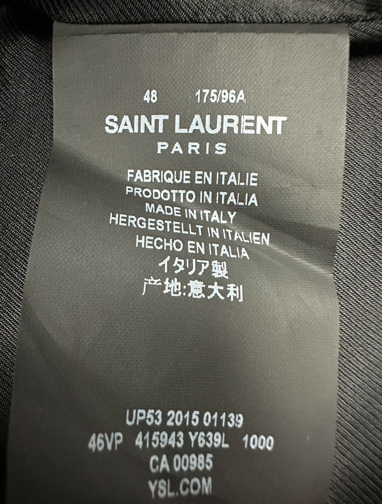 Hedi Slimane × Saint Laurent Paris *RARE* SS16 Saint Laurent Paris Surf & Sound Teddy SZ.48 Size US M / EU 48-50 / 2 - 7 Thumbnail