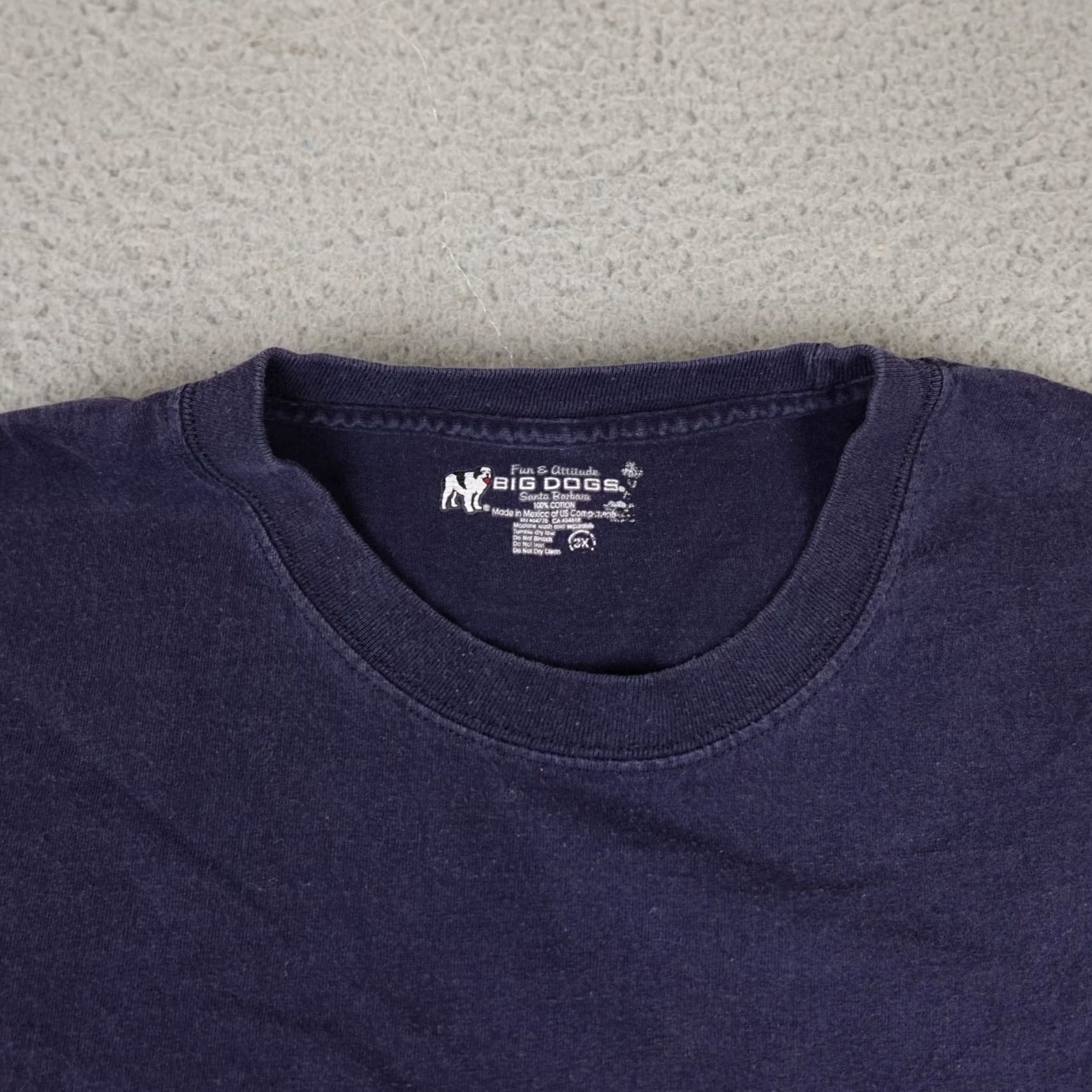 Big Dogs VINTAGE Big Dogs Shirt Mens 3X Blue Short Sleeve 2006 Can't Fix Stupid Graphic Size US XXL / EU 58 / 5 - 6 Thumbnail